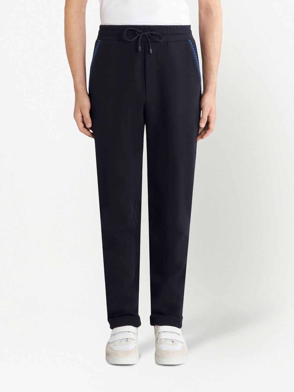 zigzag-trim track pants - 3