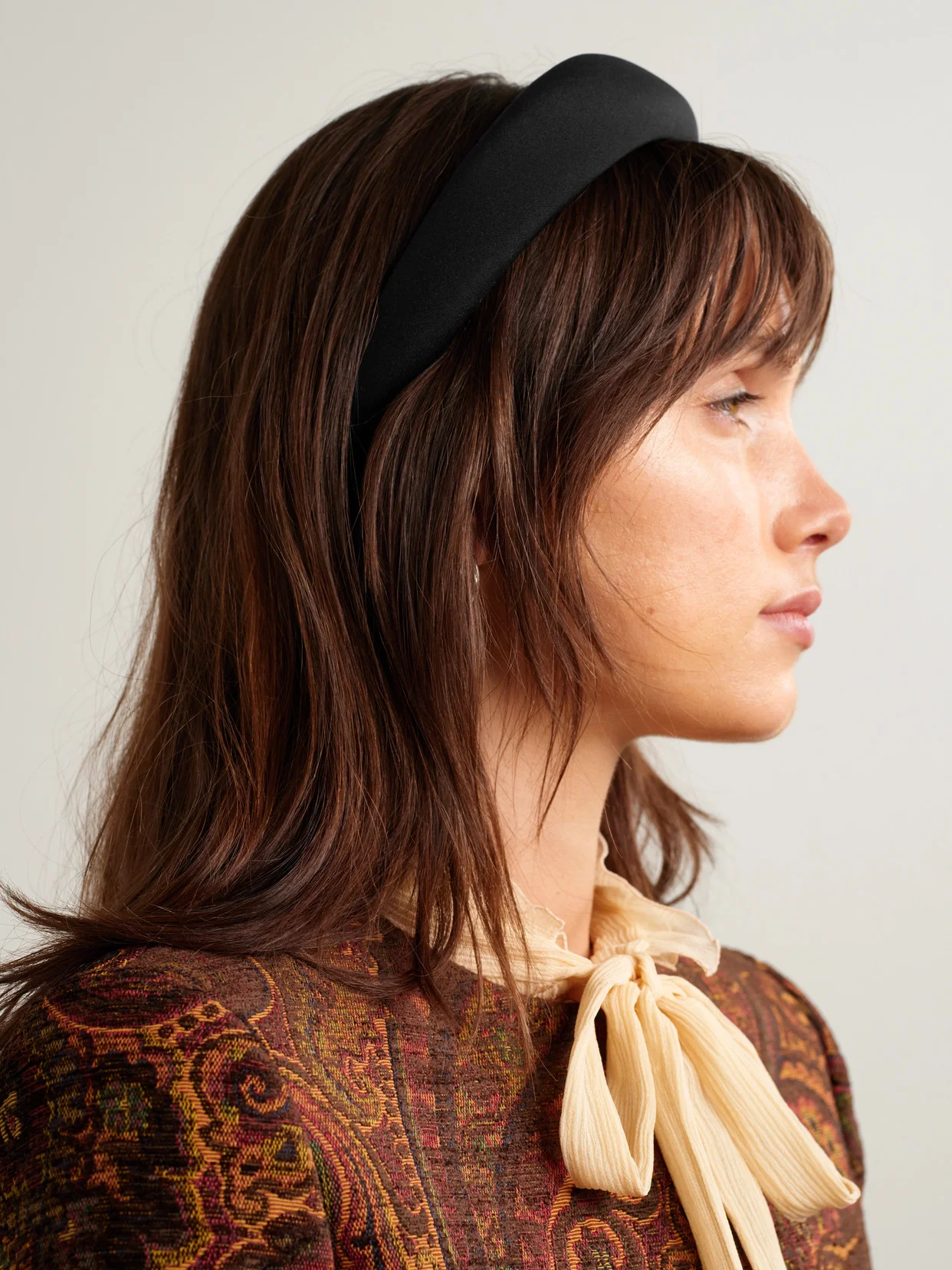 Sophie Buhai Classic Puffy Padded Silk-crepe Headband 