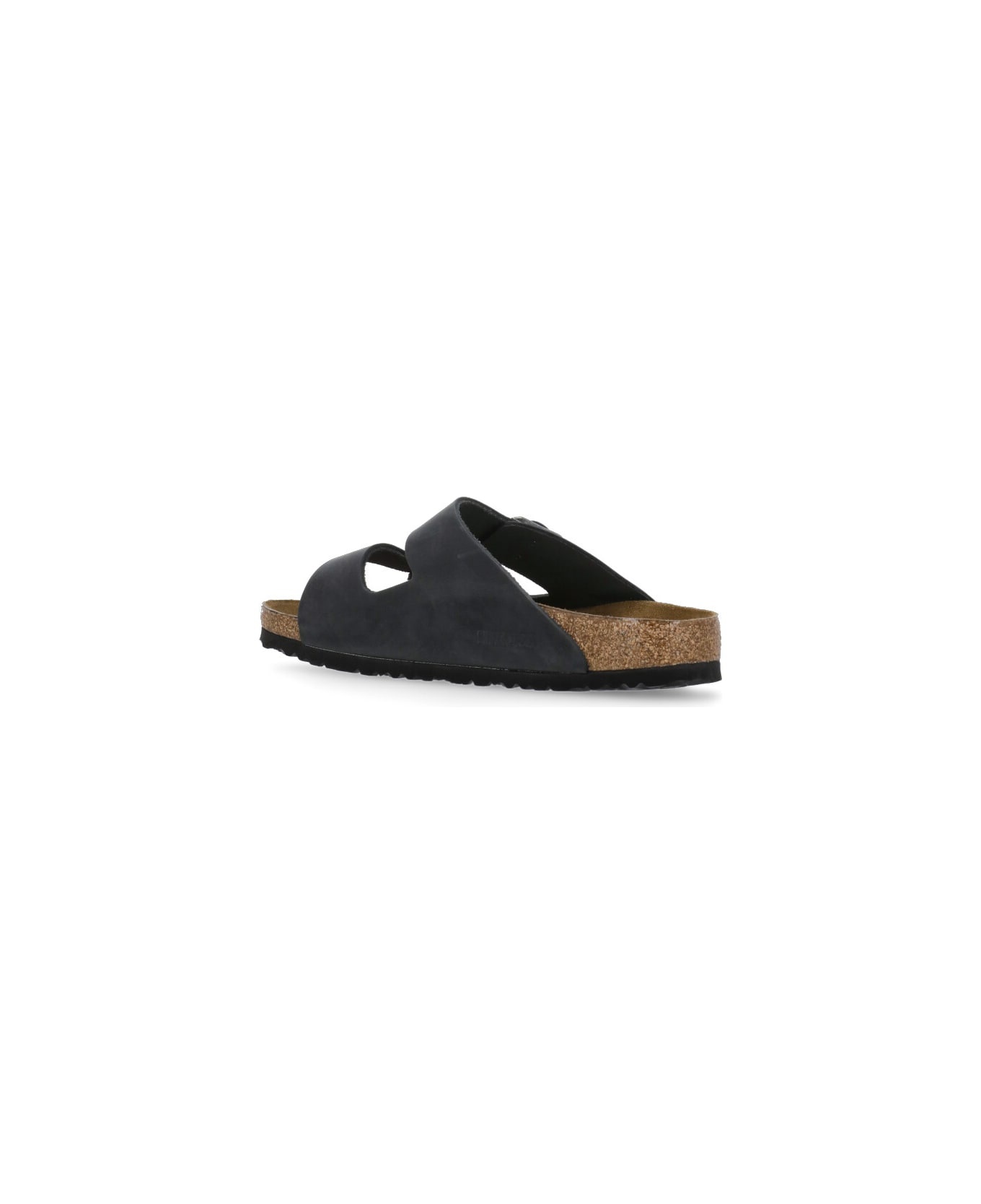 Black Leather Arizona Slippers - 4