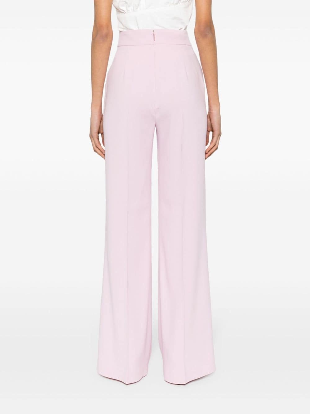 pressed-crease palazzo pants - 4