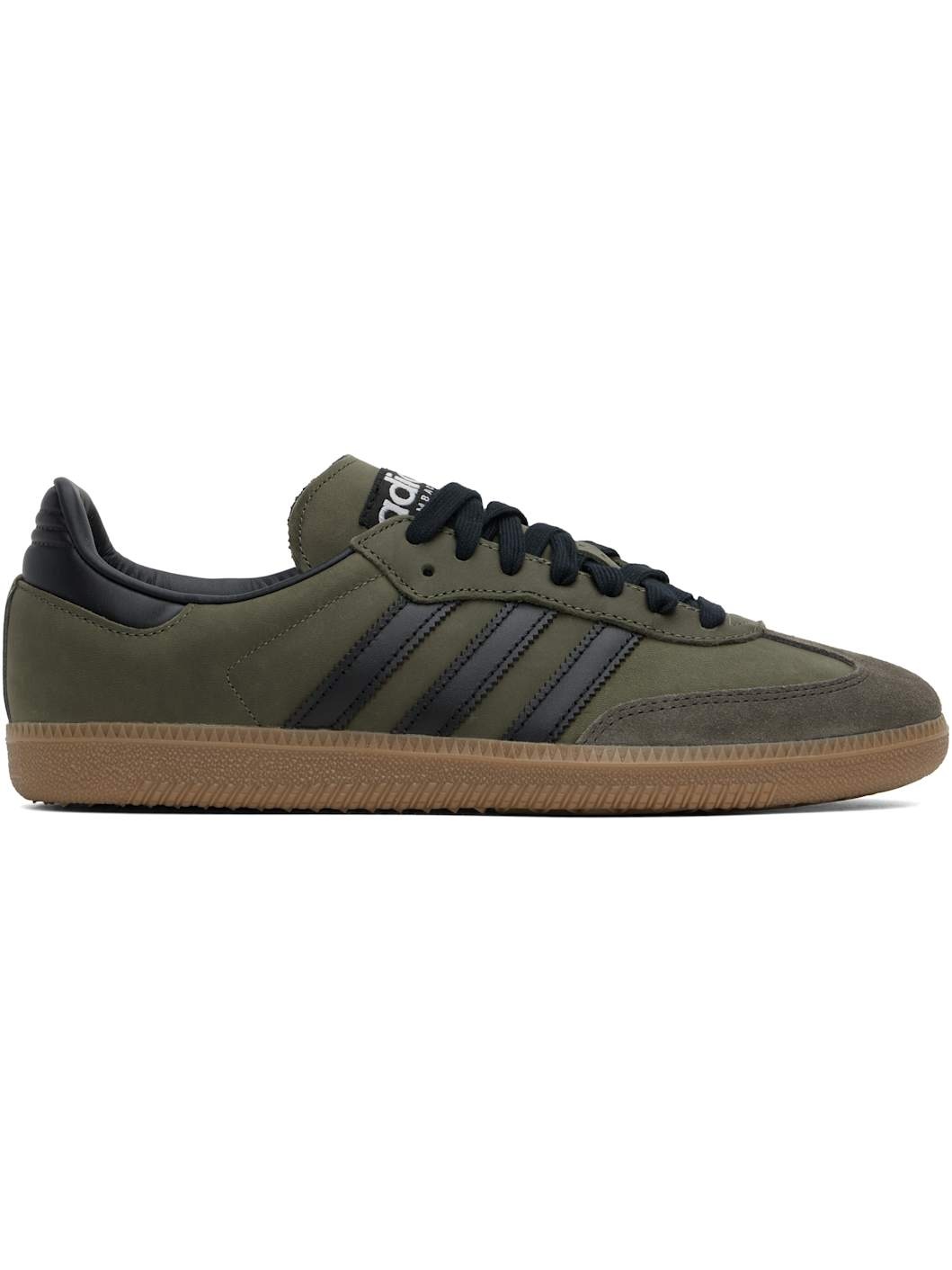 Khaki & Taupe Samba OG Sneakers - 1