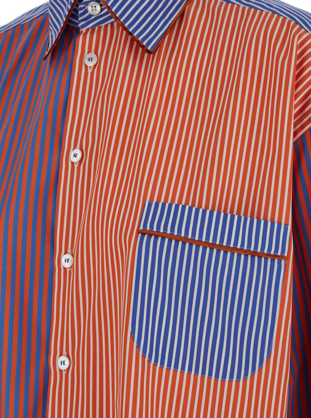 Etro Women Red, Blue And Orange Striped Shirt In Cotton Woman - 3