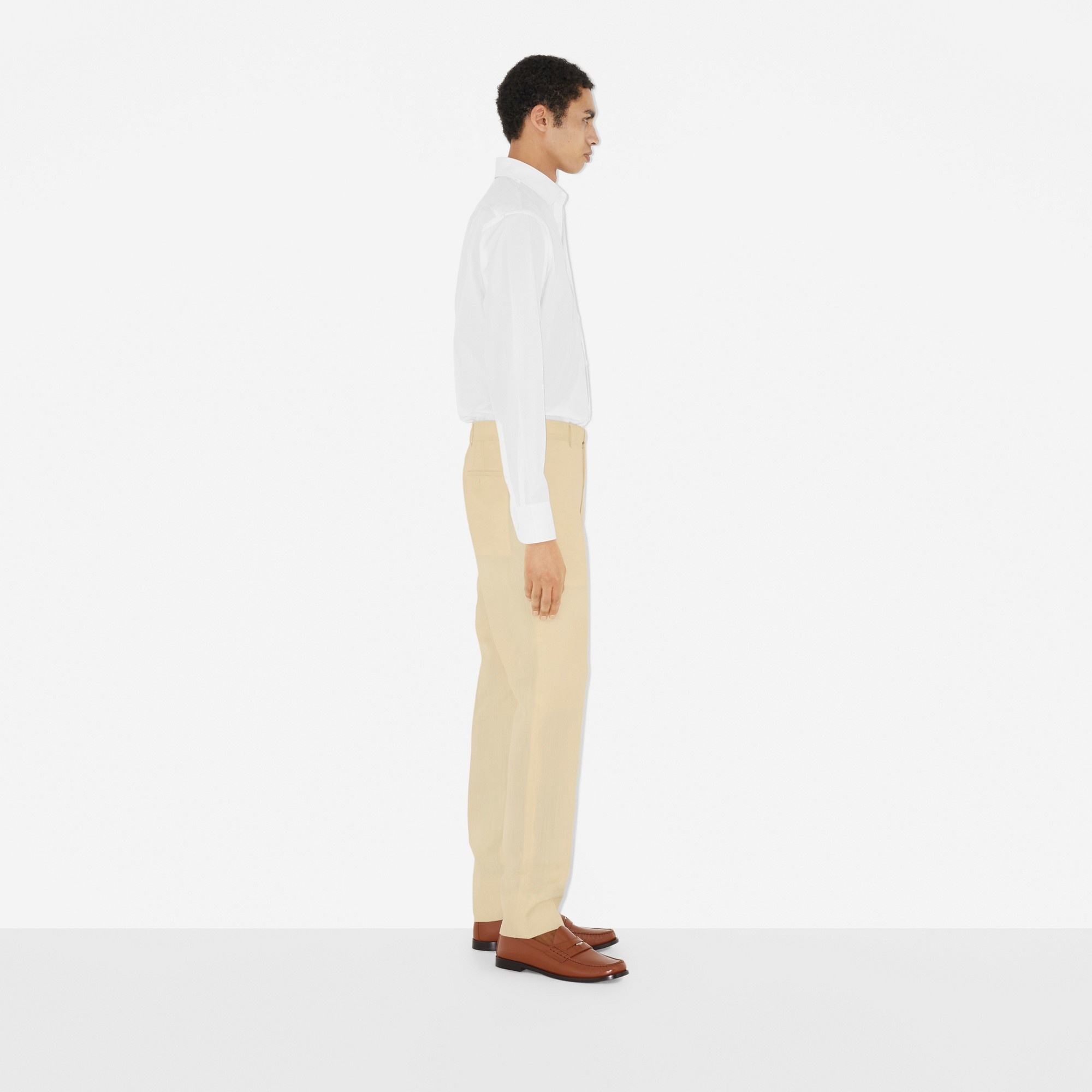 Slim Fit Embroidered Logo Cotton Shirt - 3