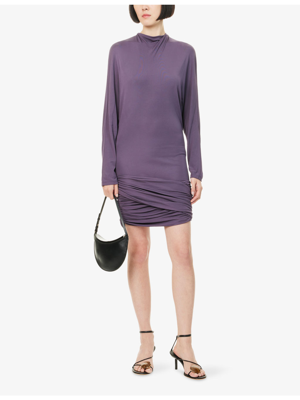 Luna Draped Woven Mini Dress - 2
