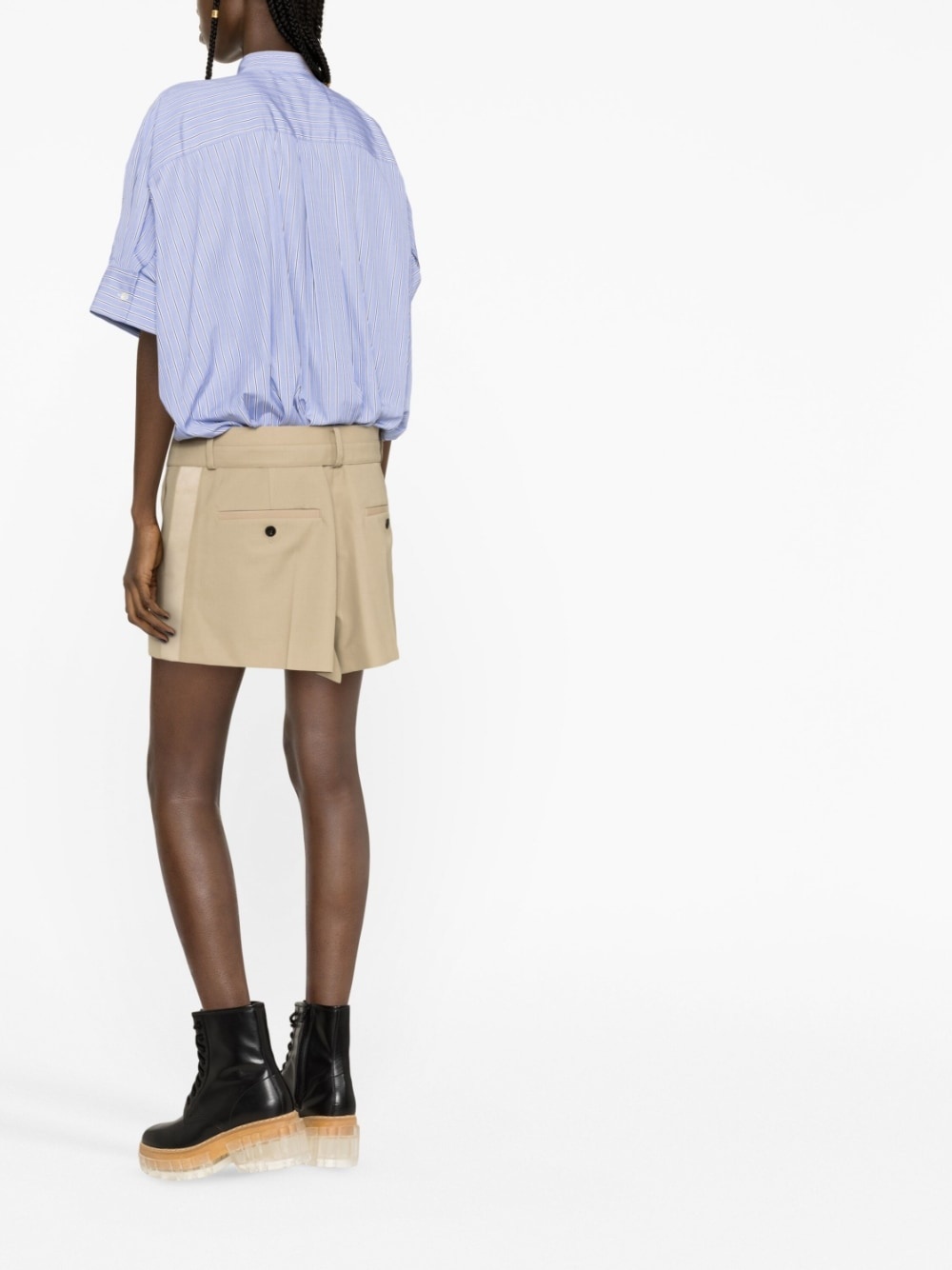 sacai Cotton poplin shirt dress | tessabit | REVERSIBLE
