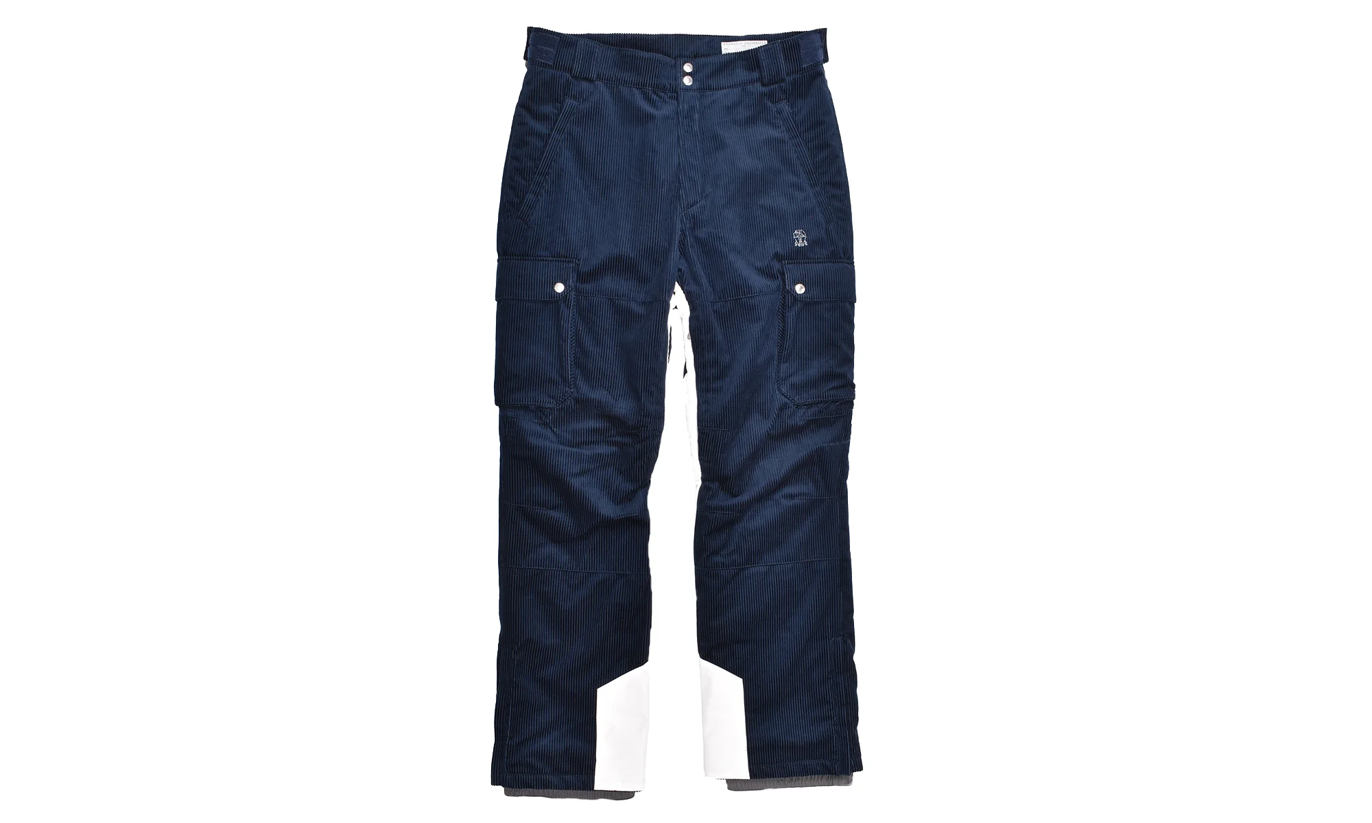 Corduroy Cargo Ski Pants "Navy" BRUN480 - 1