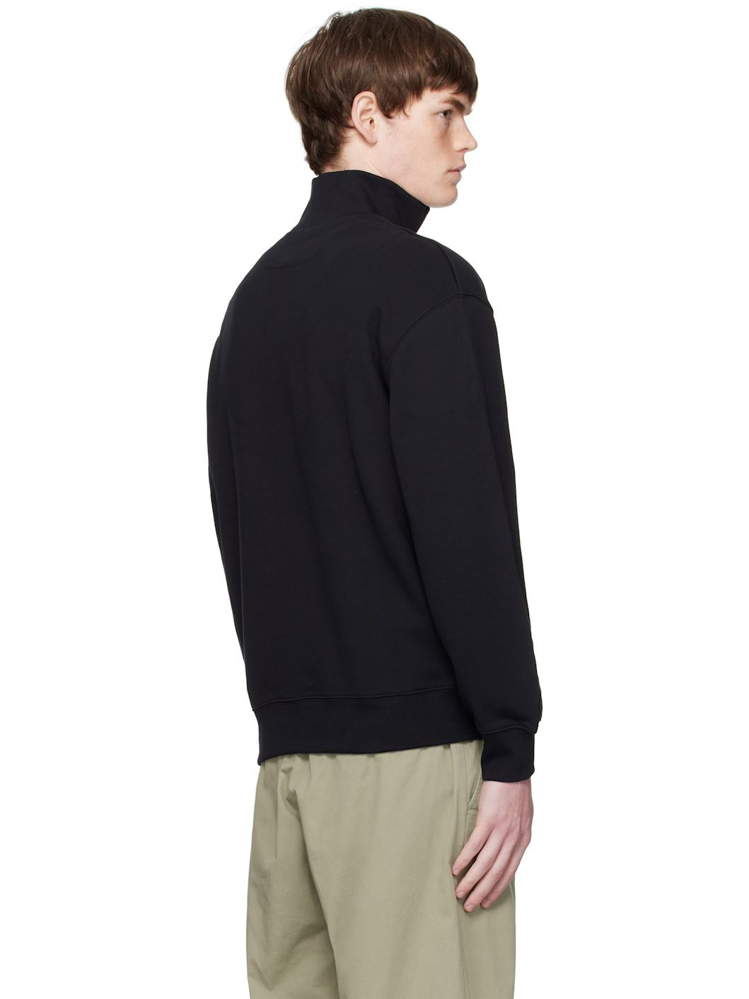 Black Fox Head Comfort Half Zip Sweatshirt - 3