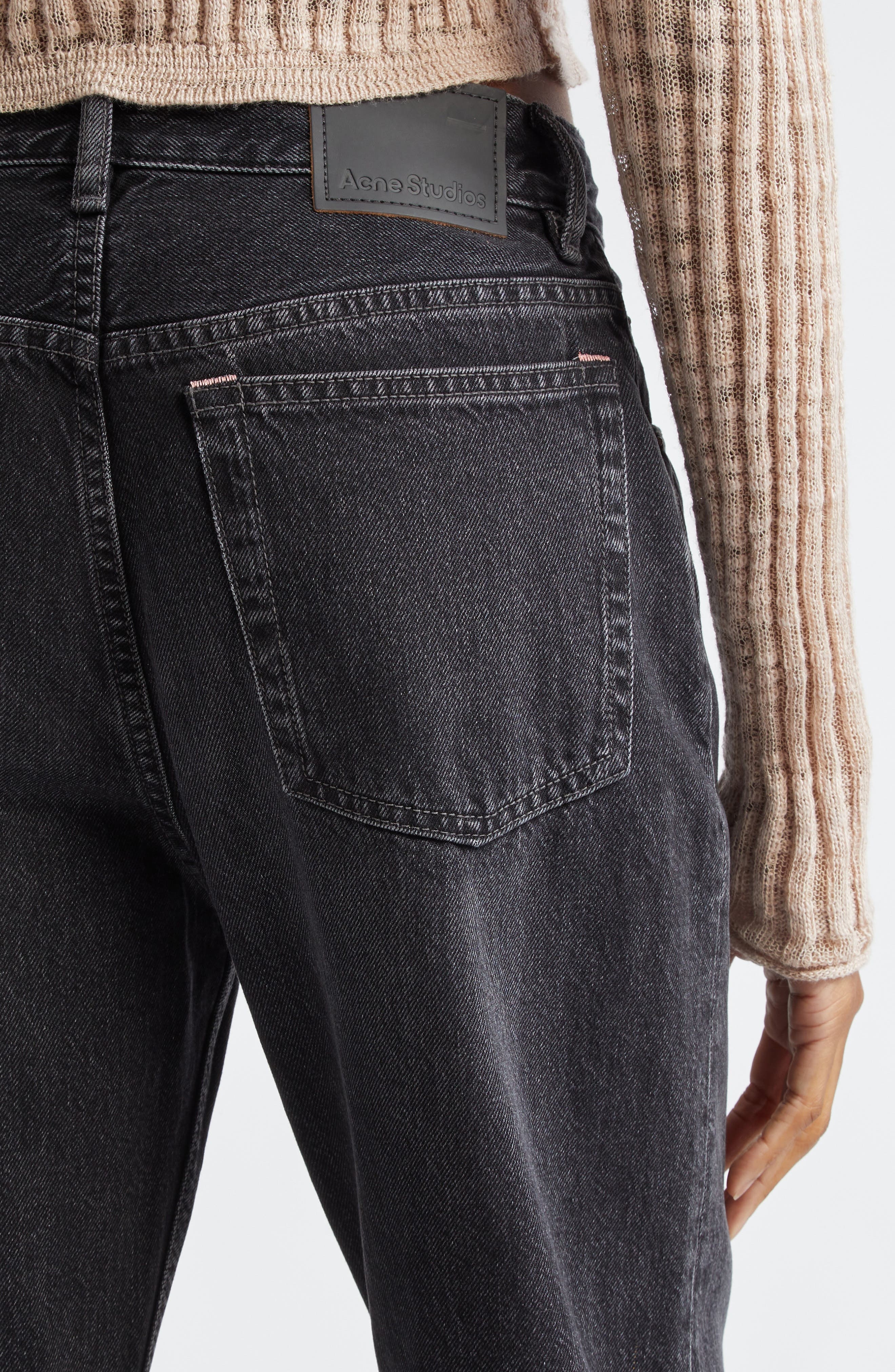 Acne Studios 2021F Loose Fit Jeans in Black at Nordstrom - 5