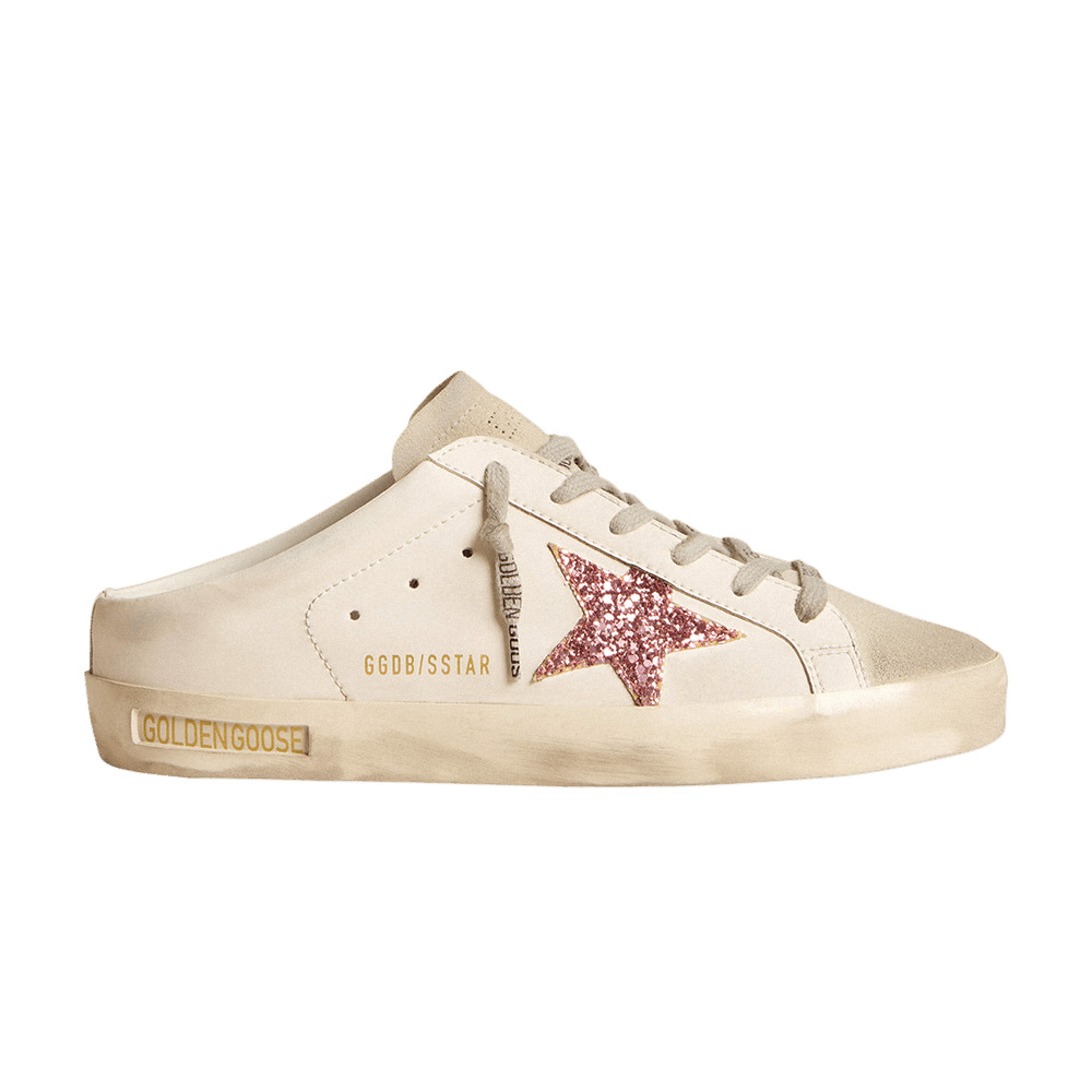 Golden Goose Wmns Superstar Sabot 'White Pink Glitter' - 1