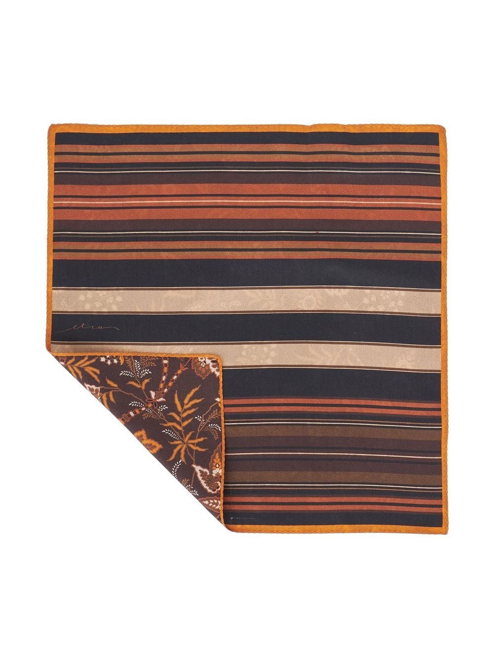 striped silk pocket square - 2