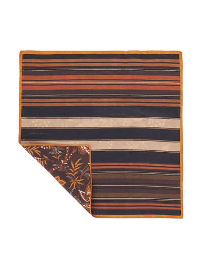 Etro striped silk pocket square outlook