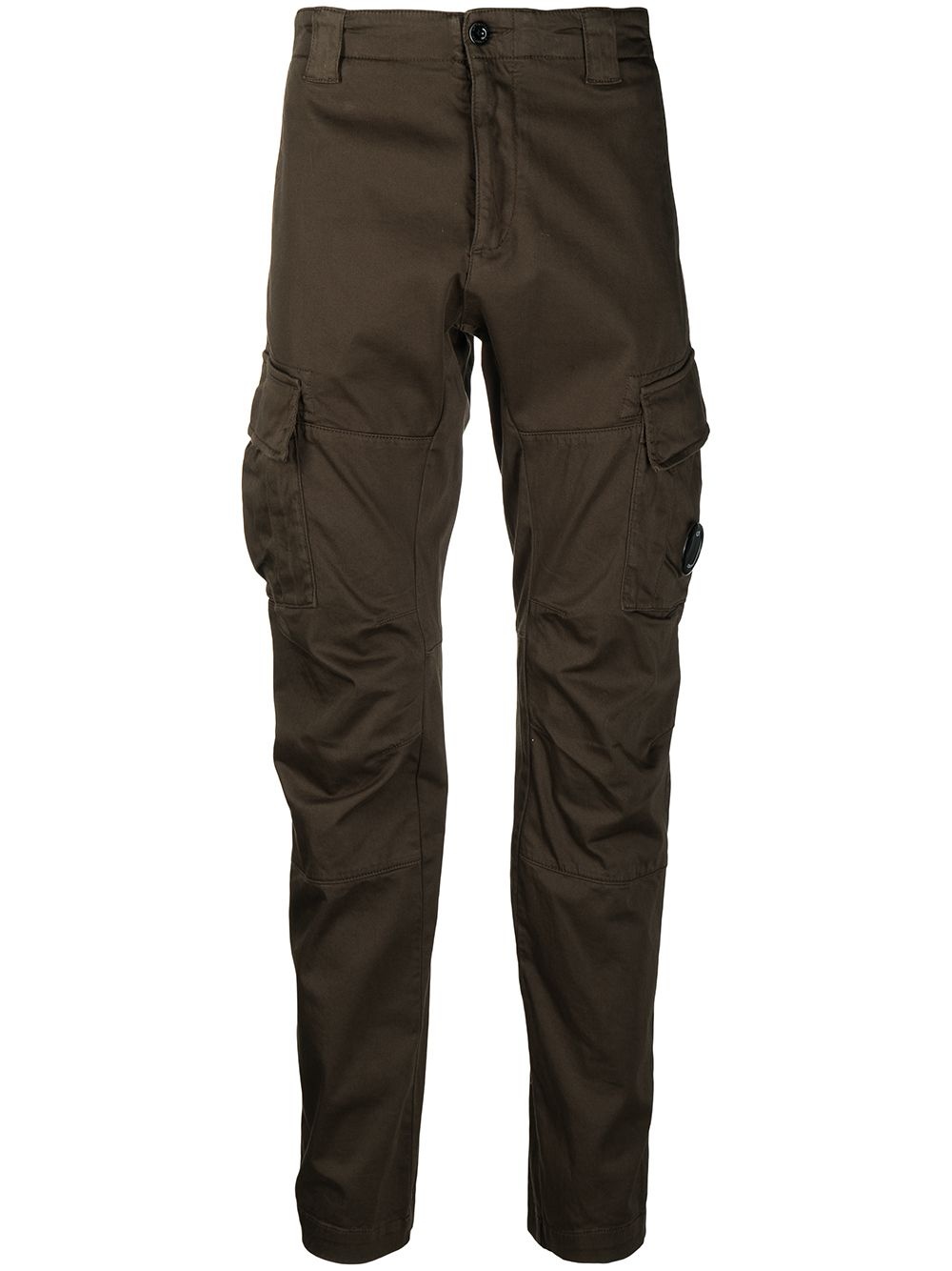 mid-rise straight-leg trousers - 1