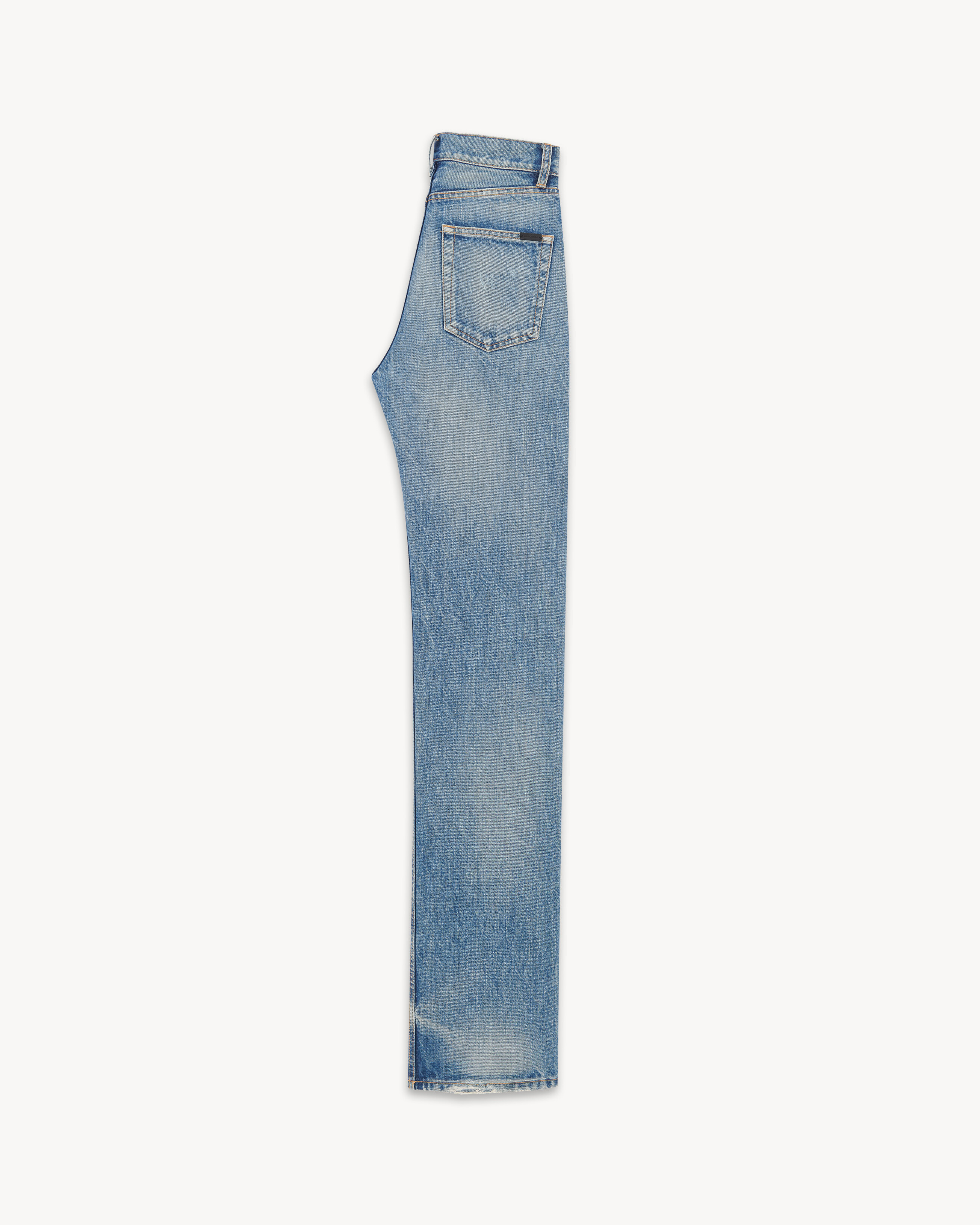 long straight jeans in charlotte blue denim - 2