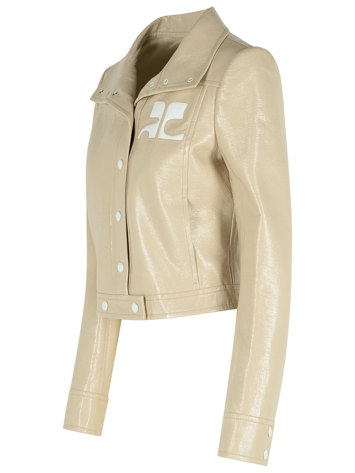 Courreges 'Reedition' Ivory Cotton Blend Jacket Women - 2