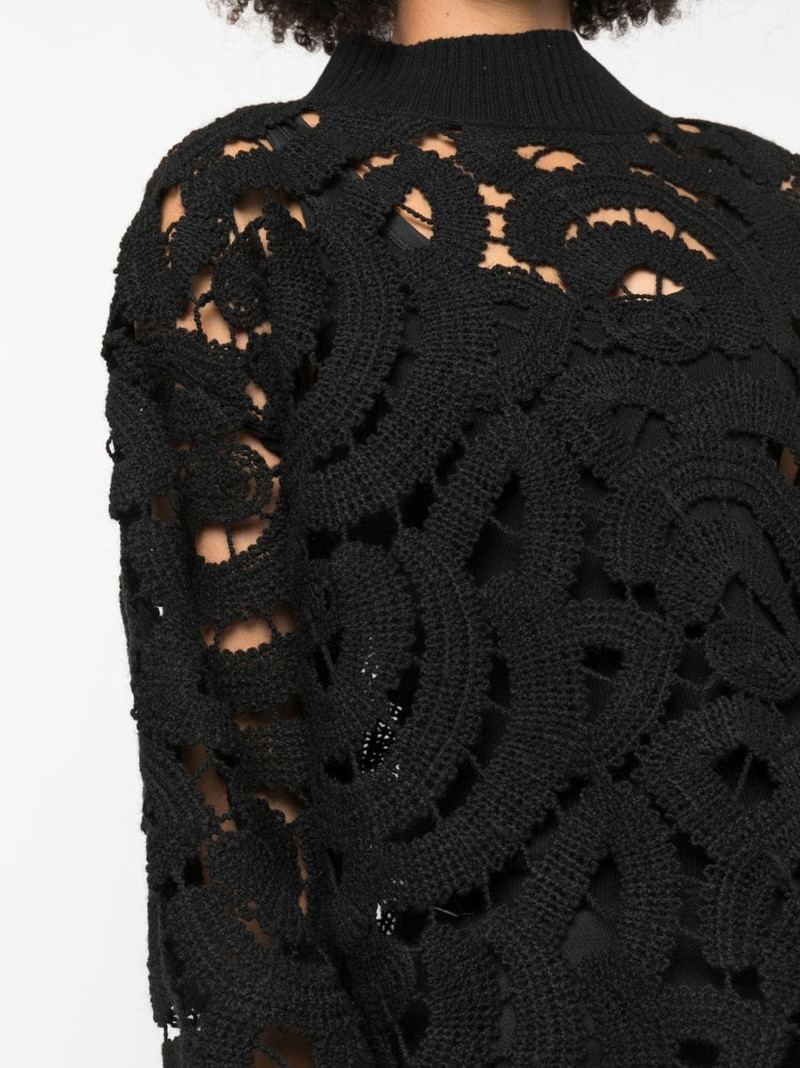 open-knit mock-neck jumper 5