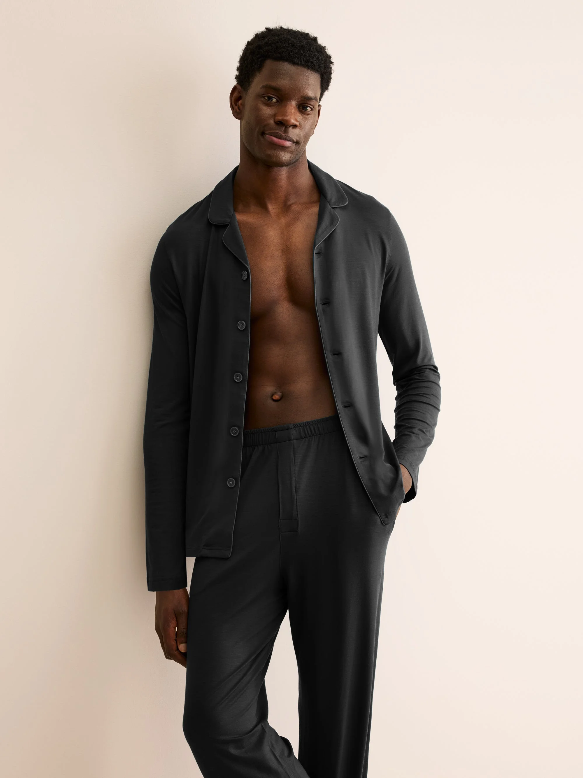Men's Pajamas Basel Micro Modal Stretch Black - 1