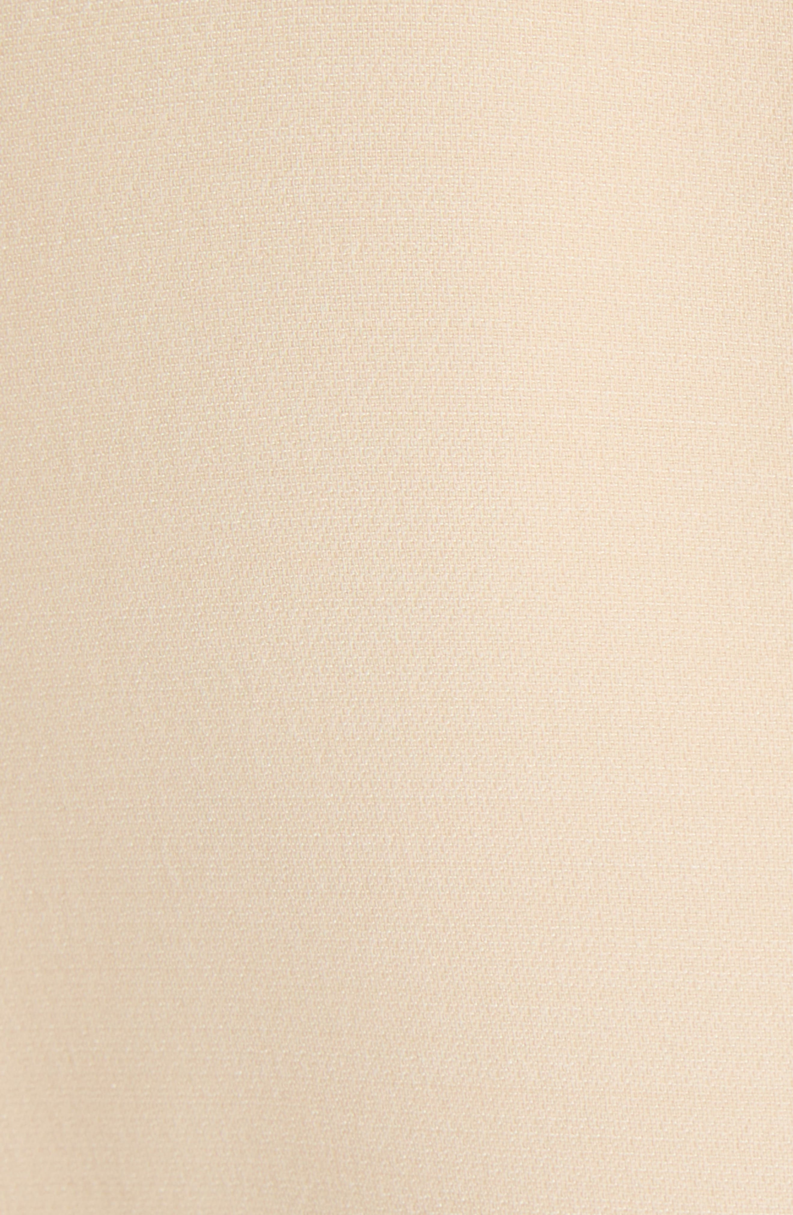 Valentino Garavani V-Detail Crepe Couture Dress in Nude at Nordstrom - 5