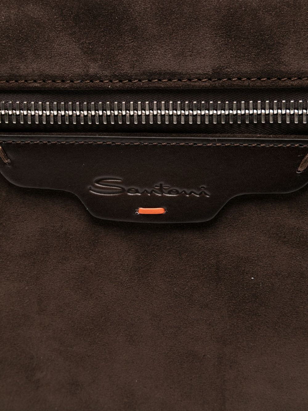 suede leather backpack - 4
