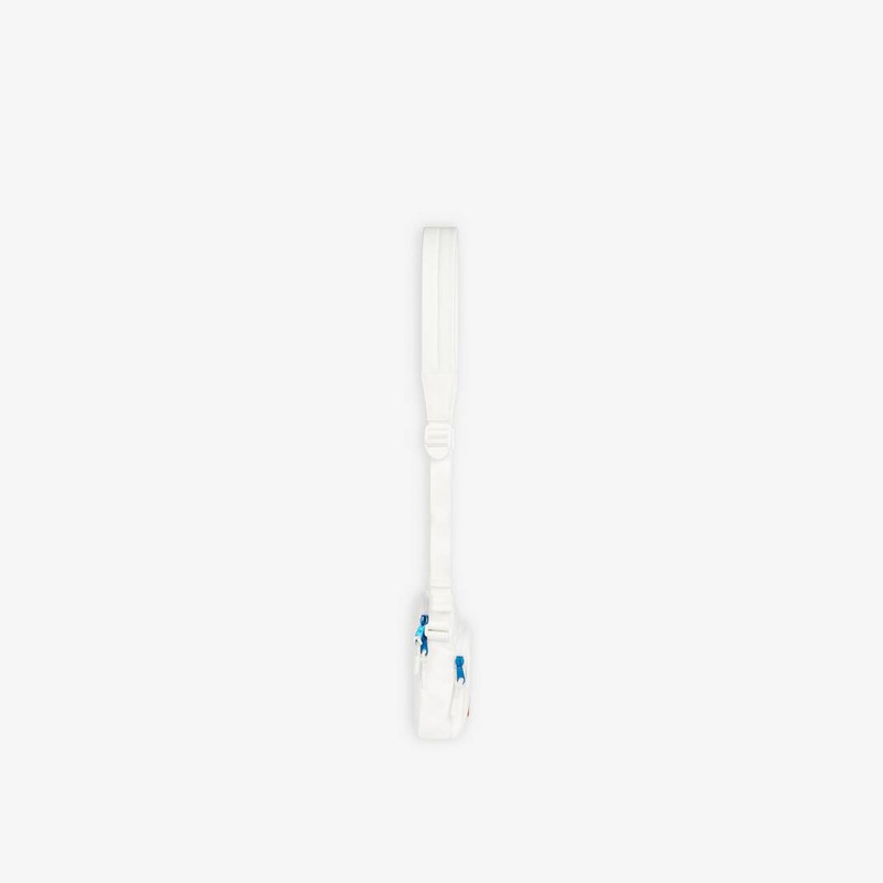 BALENCIAGA Men's Nasa Phone Holder in White outlook