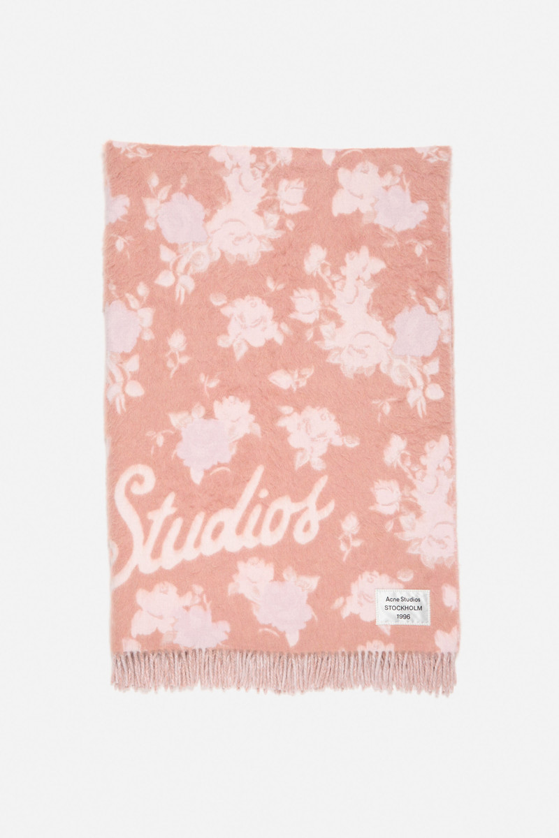 Wool logo blanket - Pink 1