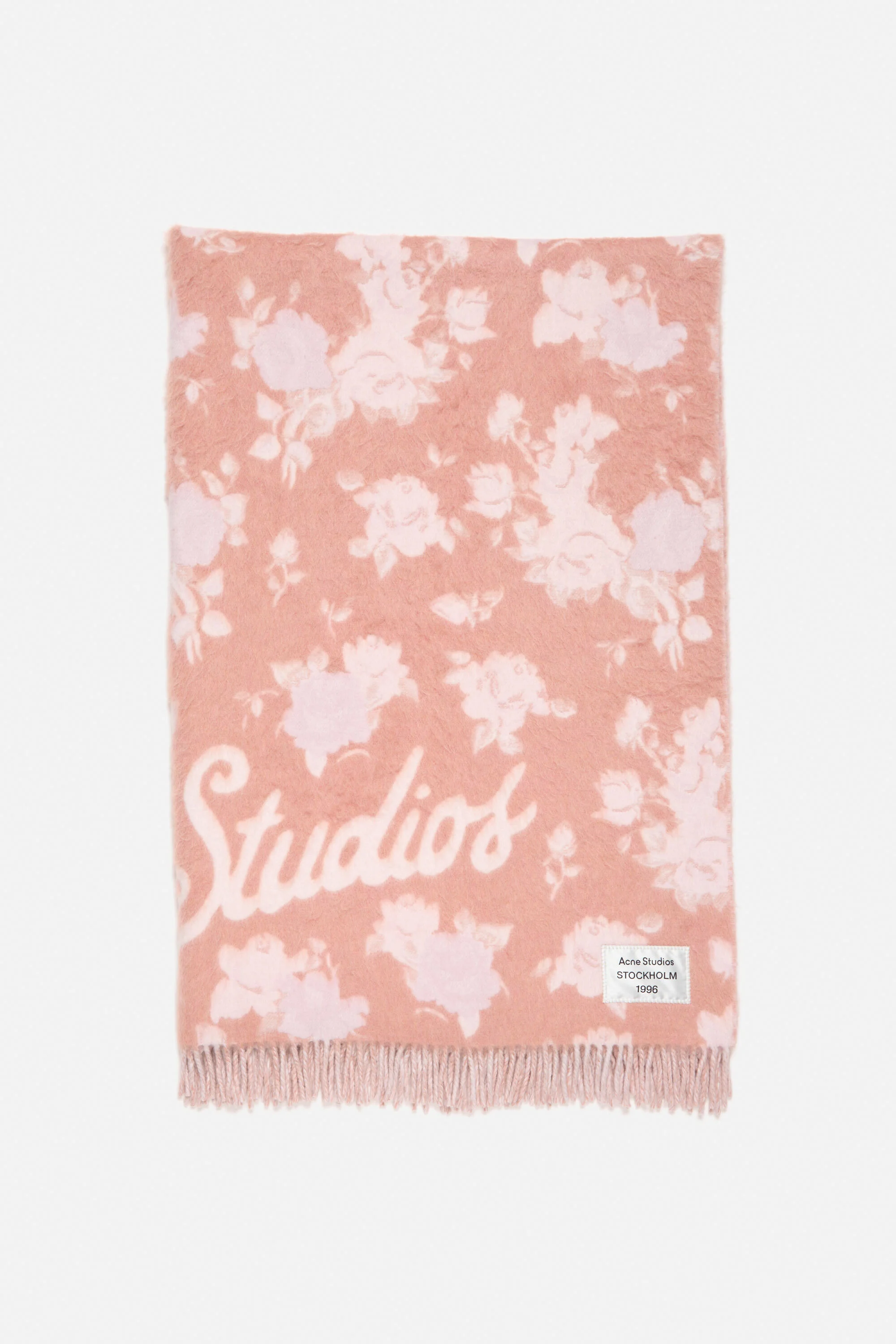 Wool logo blanket - Pink - 1