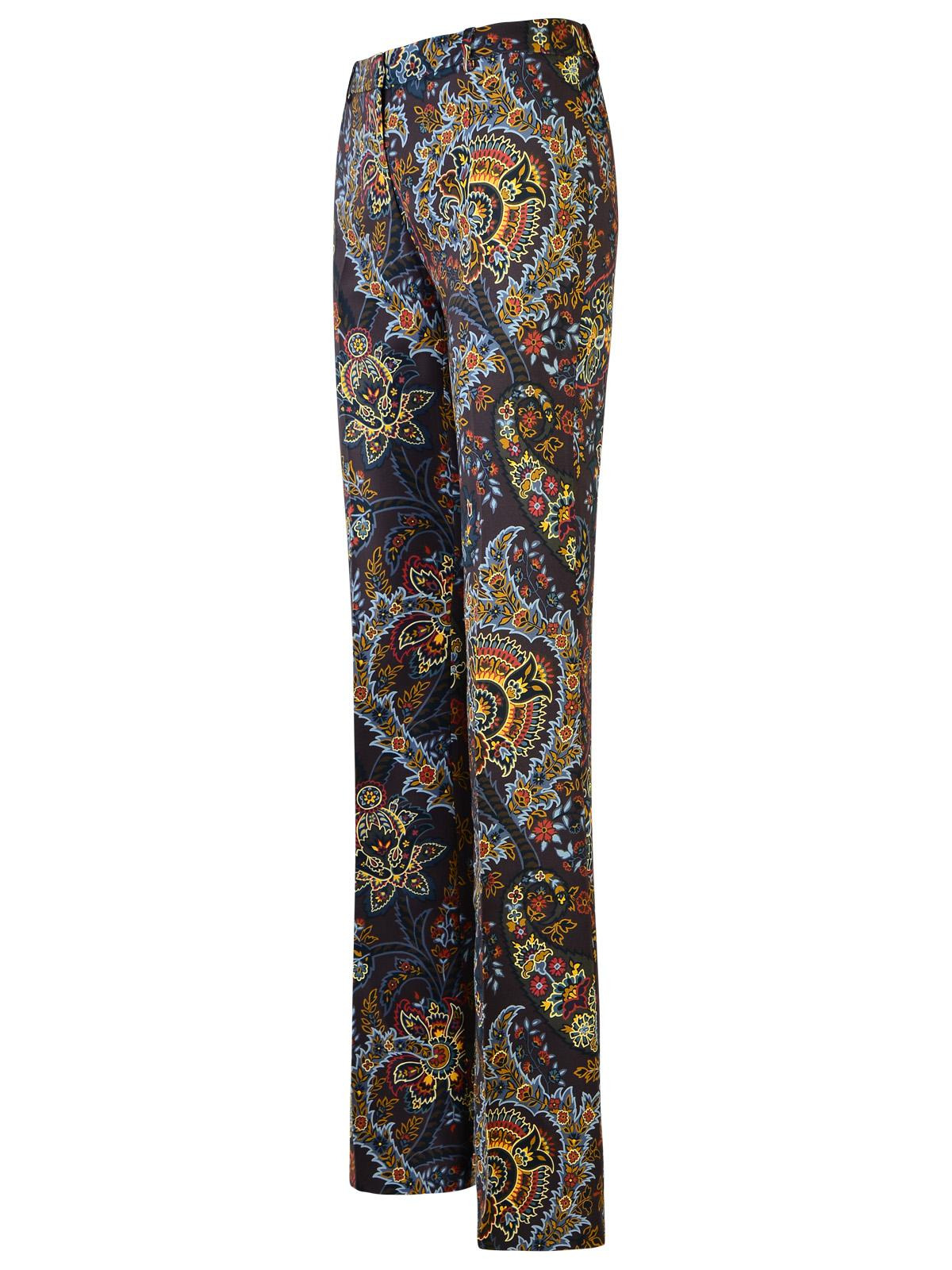 Etro Brown Viscose Trousers Women - 2