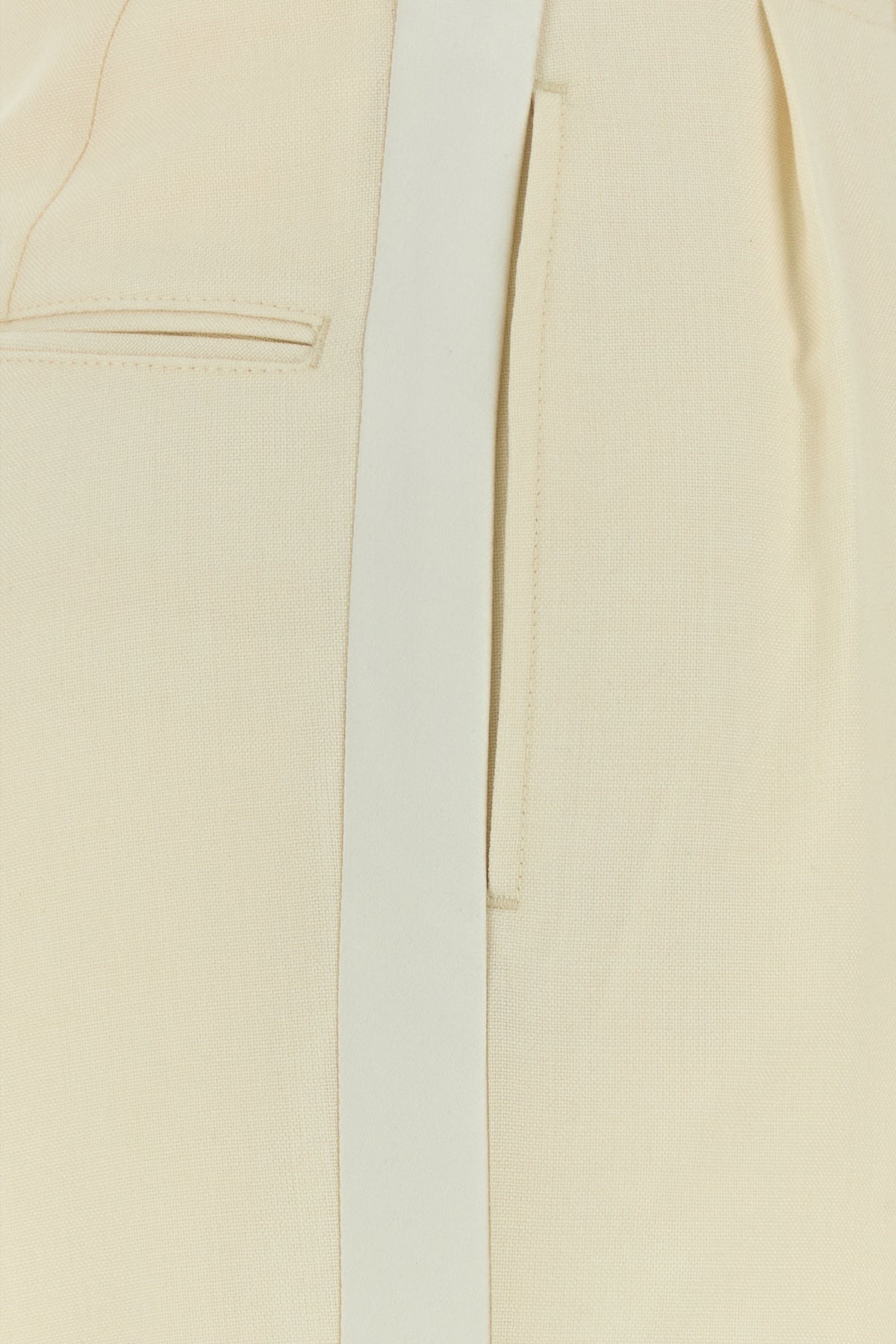 Cream mohair blend pant - 5