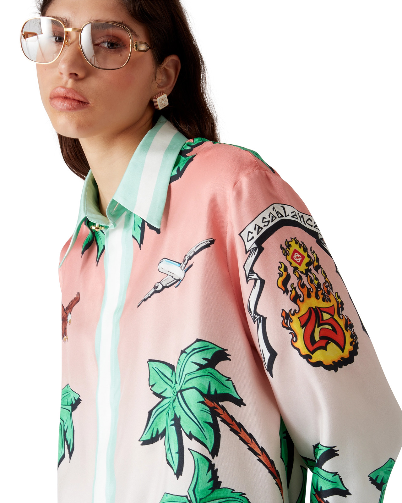 Tennis Club Silk Shirt | Casablanca Paris - 5