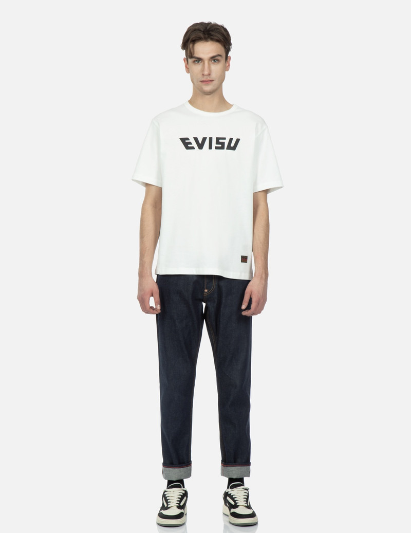 “KOI PLAYING IN WAVES” PATTERN SEAGULL AND KAMON EMBROIDERY CROPPED CARROT FIT JEANS #2017 6