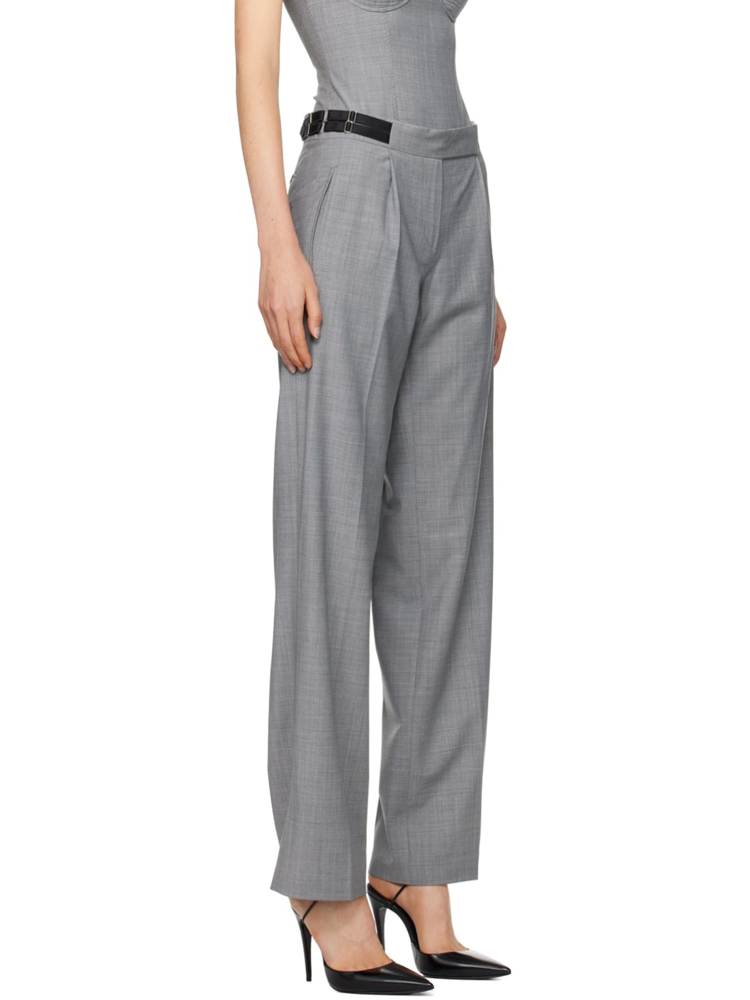 Gray Nora Trousers - 2