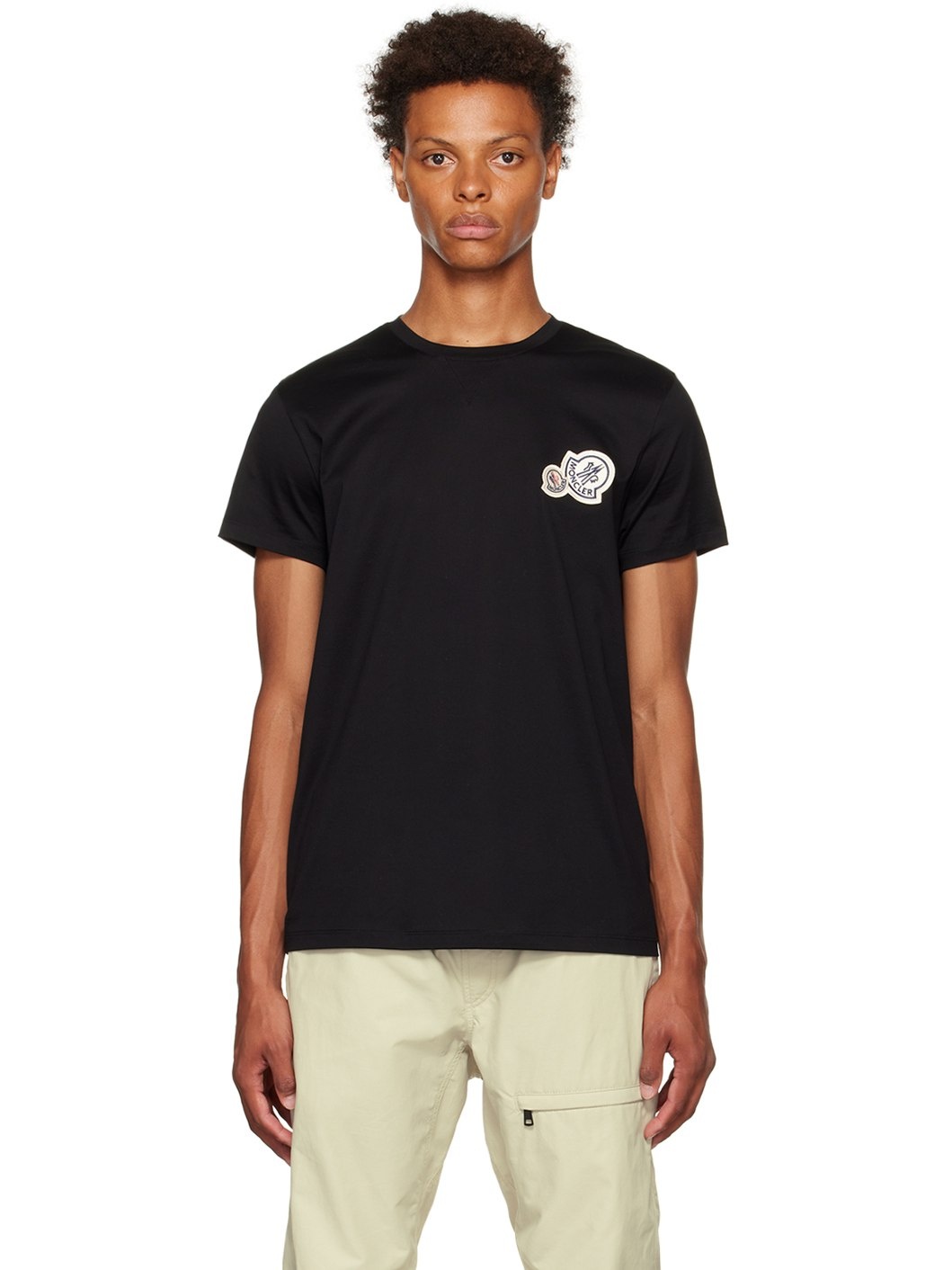 Black Double Logo T-Shirt - 1