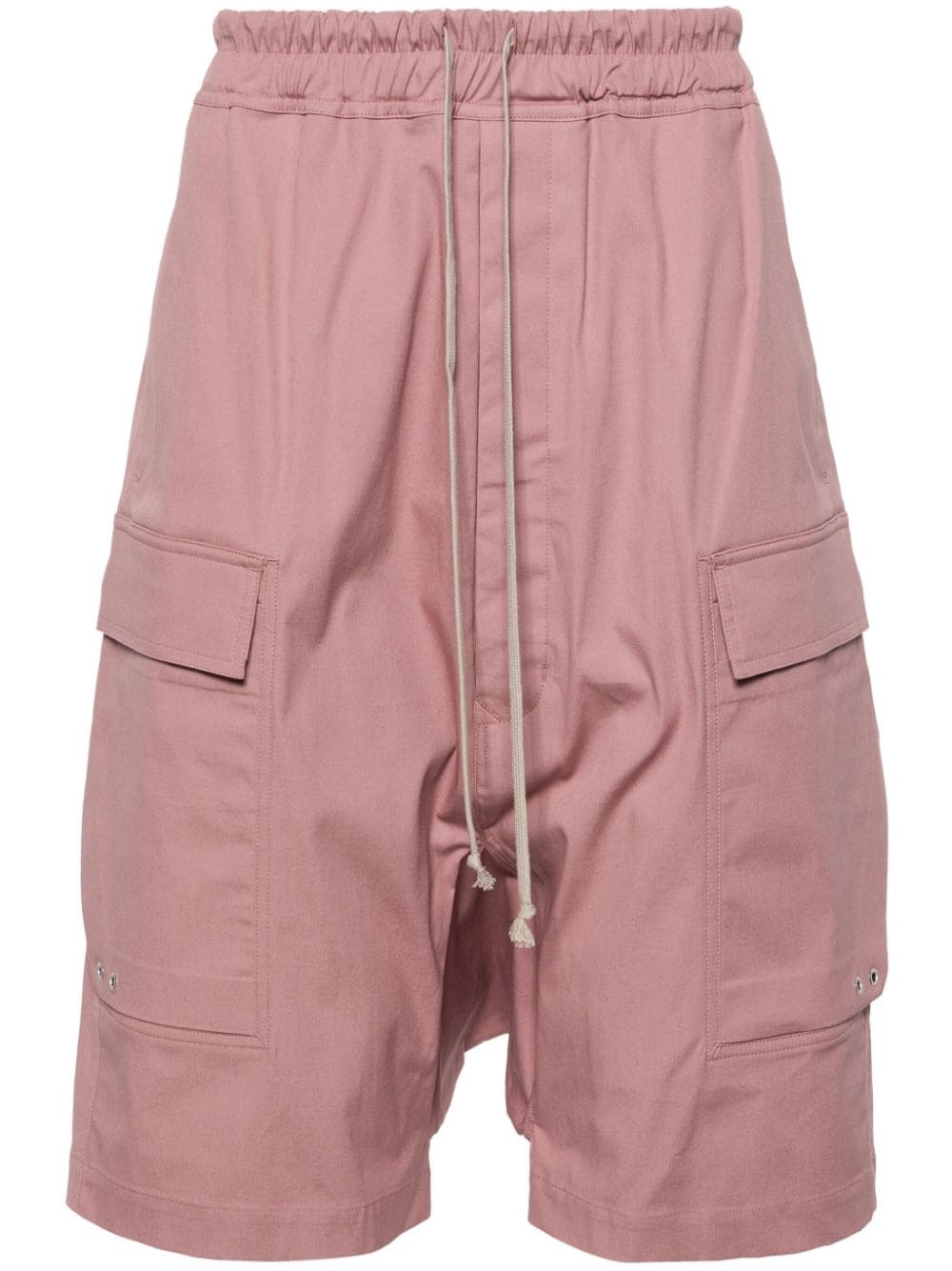 drawstring-waist cargo shorts - 1