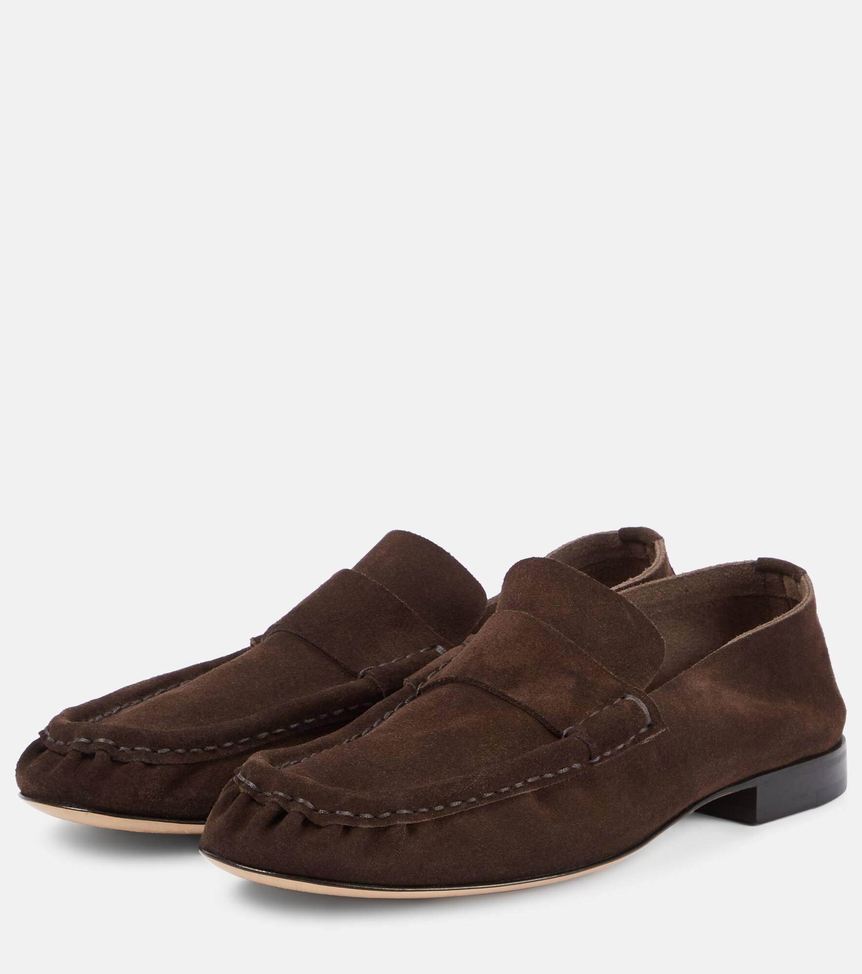 Suede penny loafers - 4