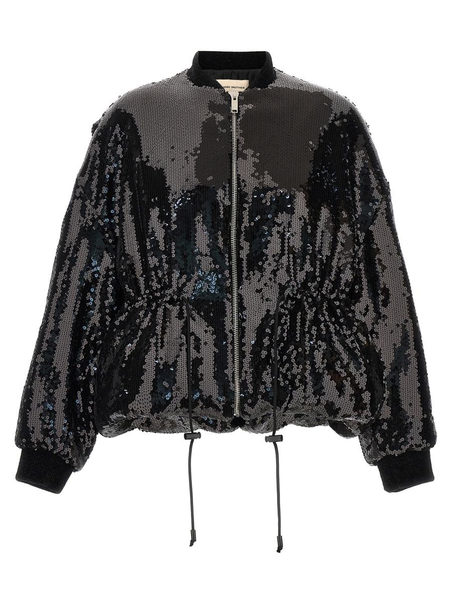 ブルゾン ALEXANDRE VAUTHIER Sequin bomber jacket (234COA2001 LACK) ALEXANDRE VAUTHIER ALEXANDRE VAUTHIER SEQUIN BOMBER JACKET