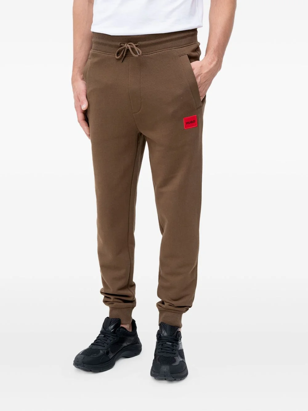 logo-patch track pants - 1