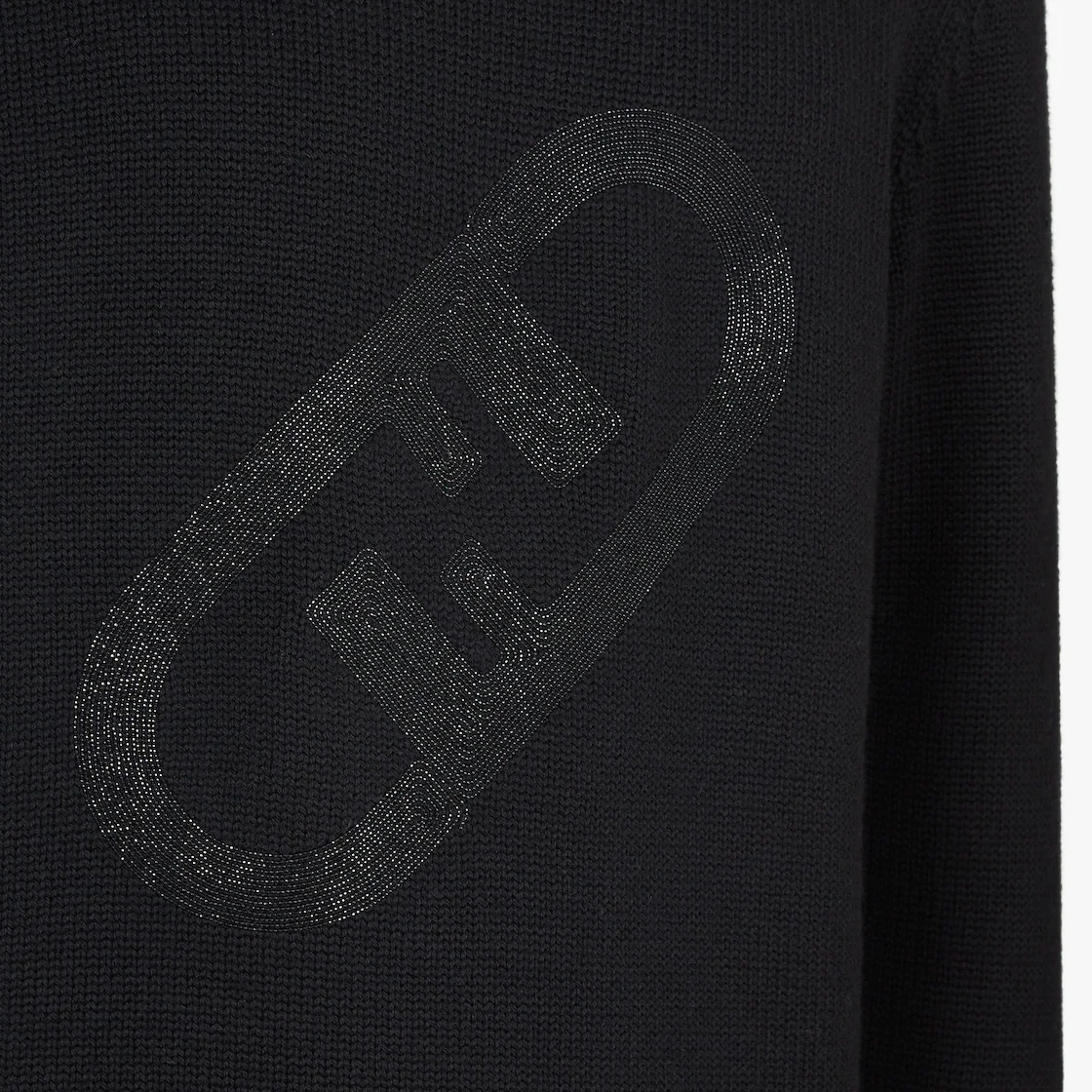 Black wool pullover - 3