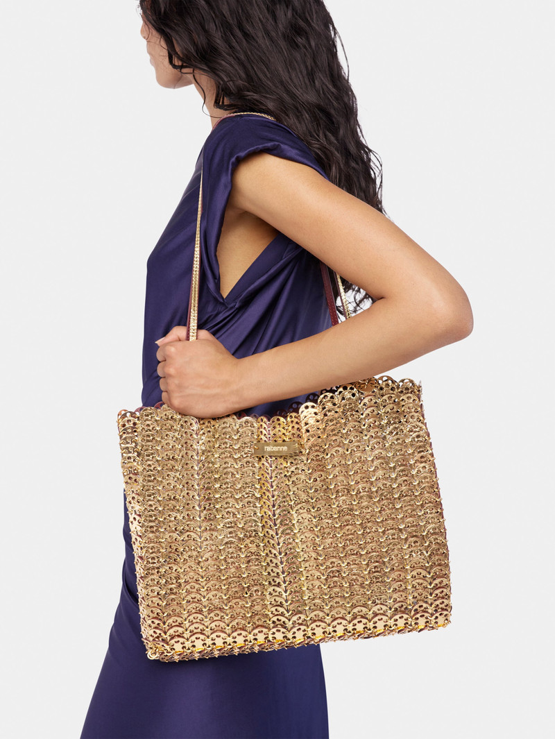 rabanne 1969 REVERSIBLE FLIP BAG IN LEATHER outlook