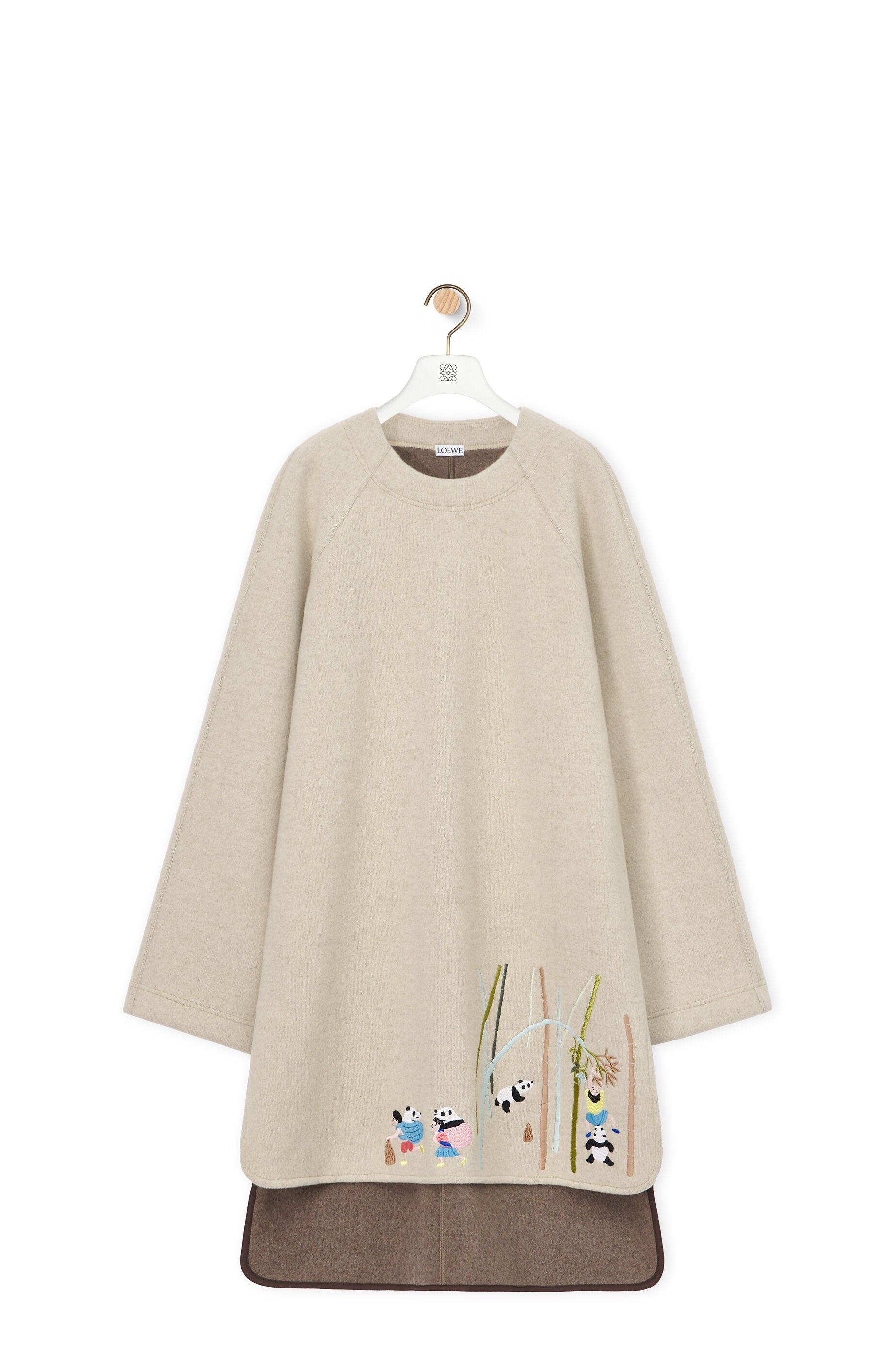 Tunic dress in cashmere blend - 1
