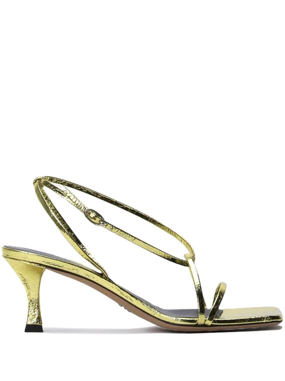 60mm metallic-leather sandals - 1