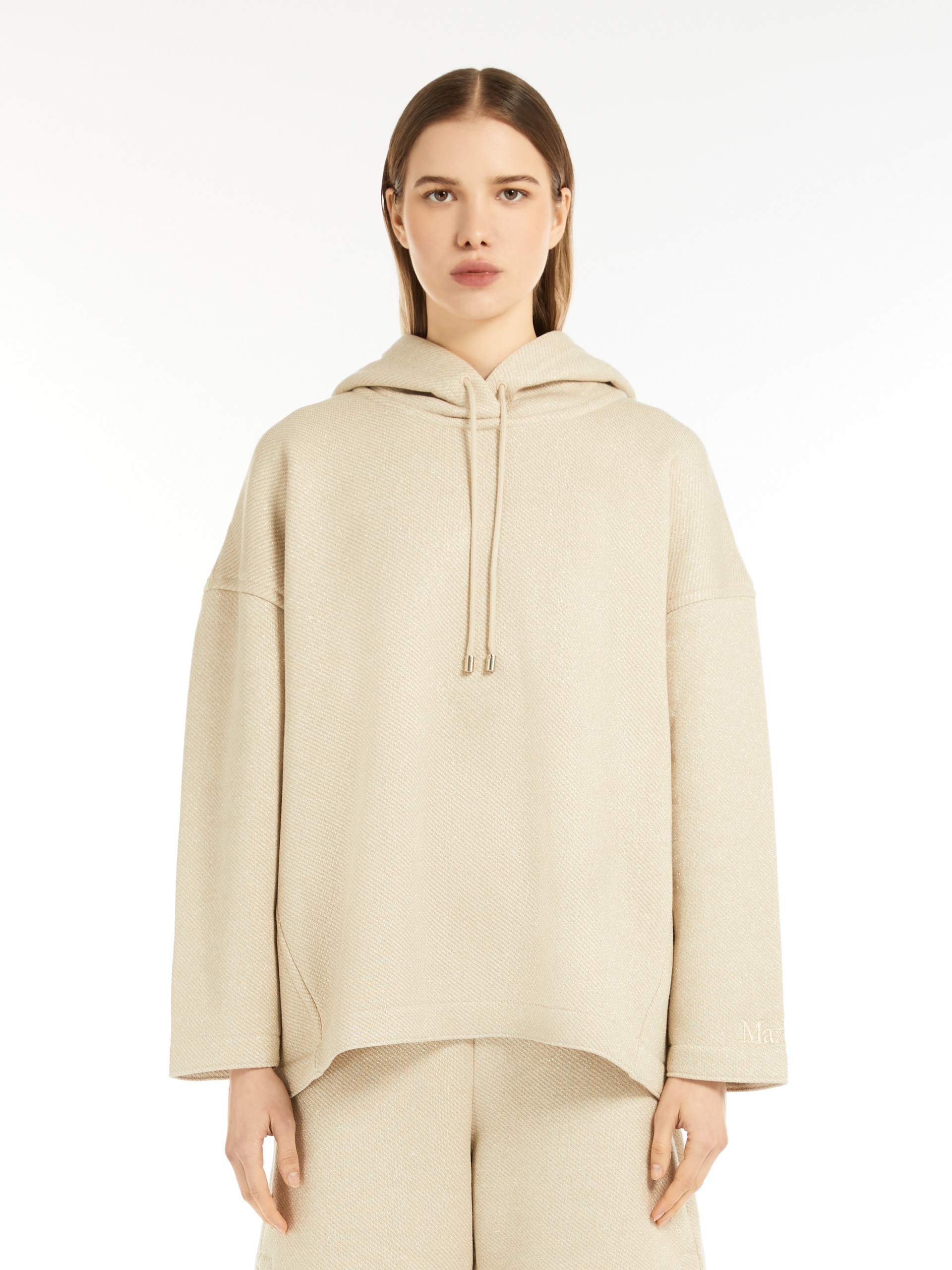 RALLY Oversized cotton and lurex sweatshirt - 3