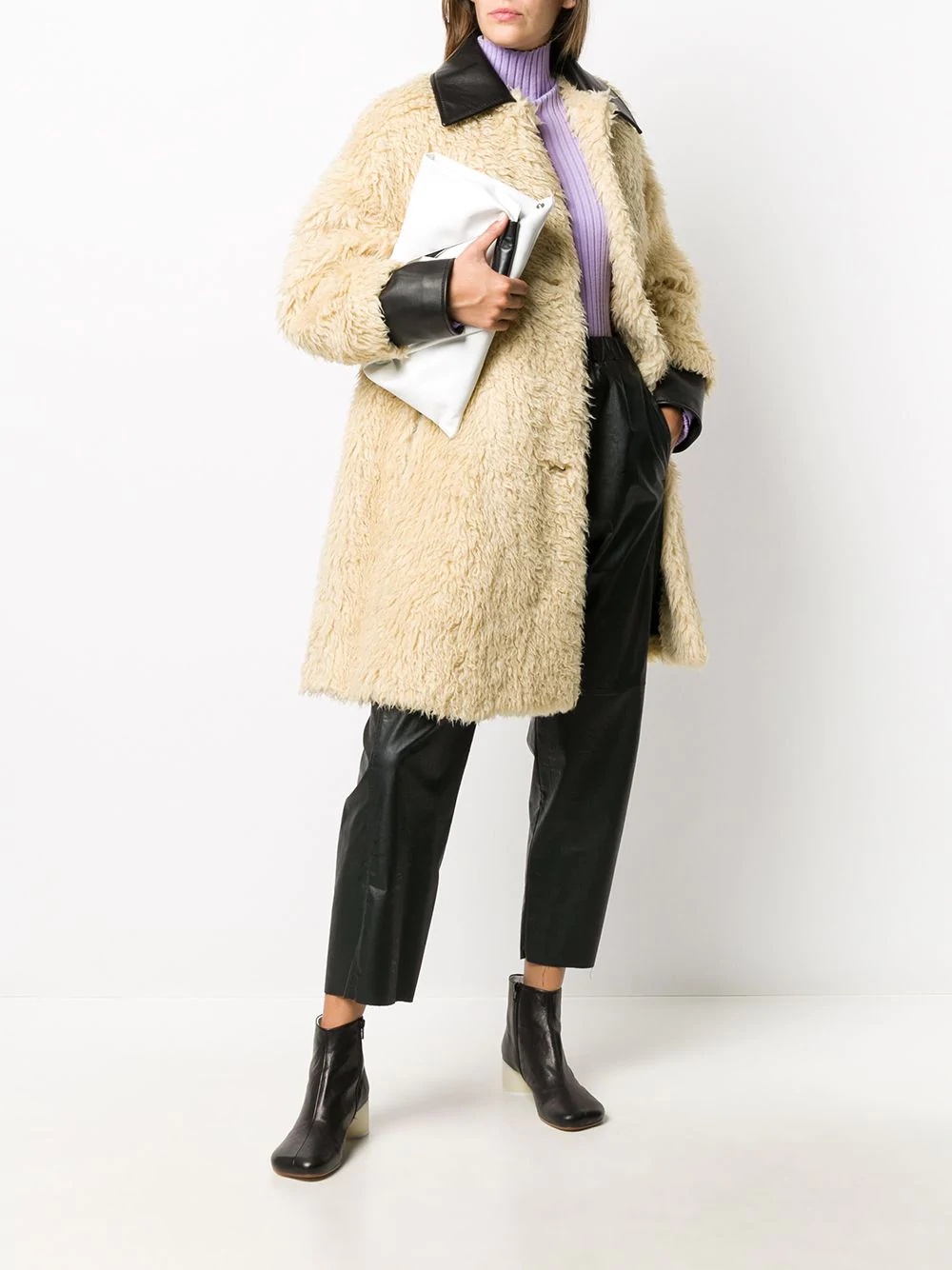 shearling coat - 2