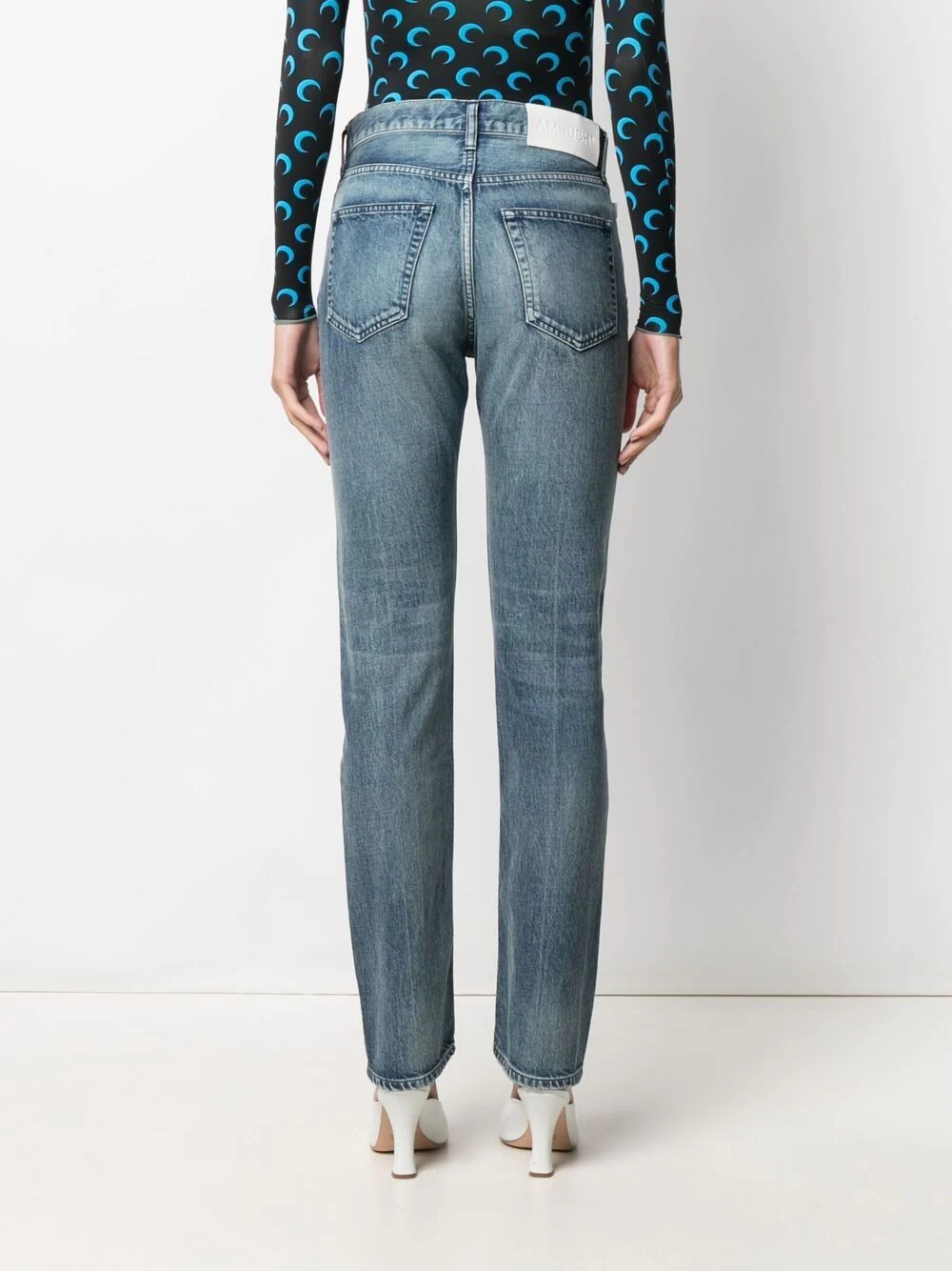 high-rise straight leg jeans - 5