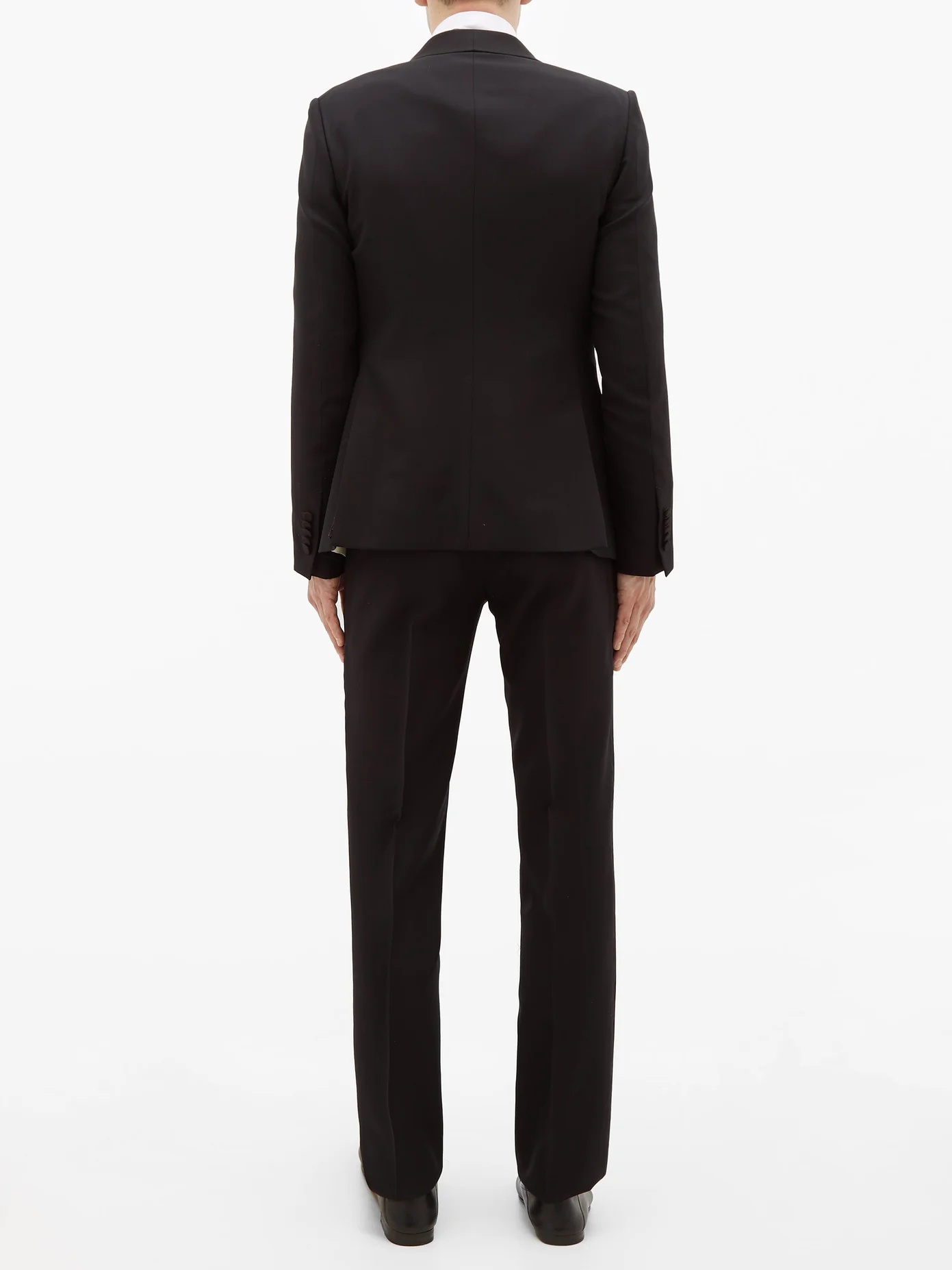 Grosgrain-trim wool-blend twill tuxedo suit - 5