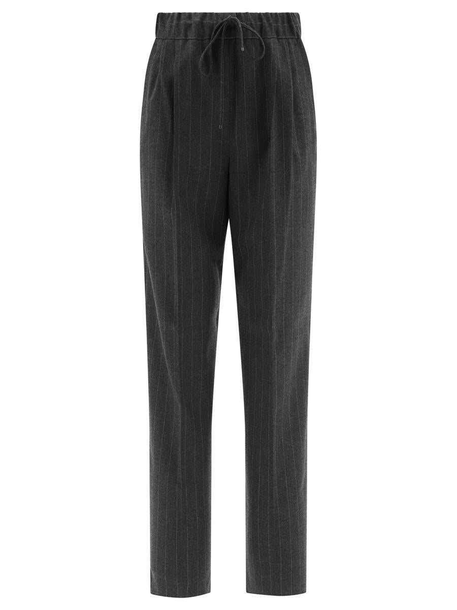 Max Mara Cashmere Pinstriped Trousers - 1