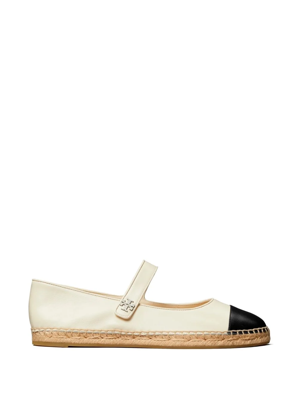 cap-toe marry jane leather ballet flats - 1
