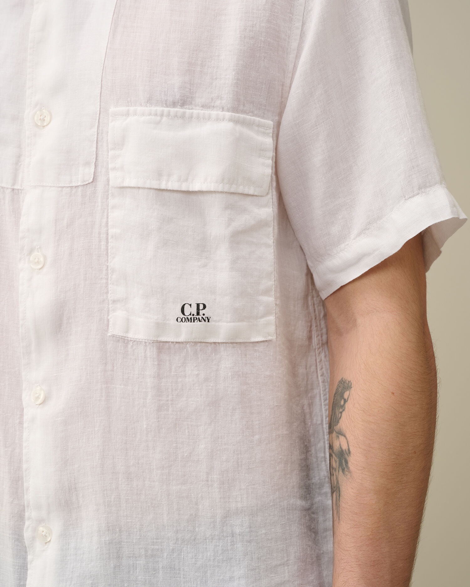 Linen Short Sleeved Shirt - 4
