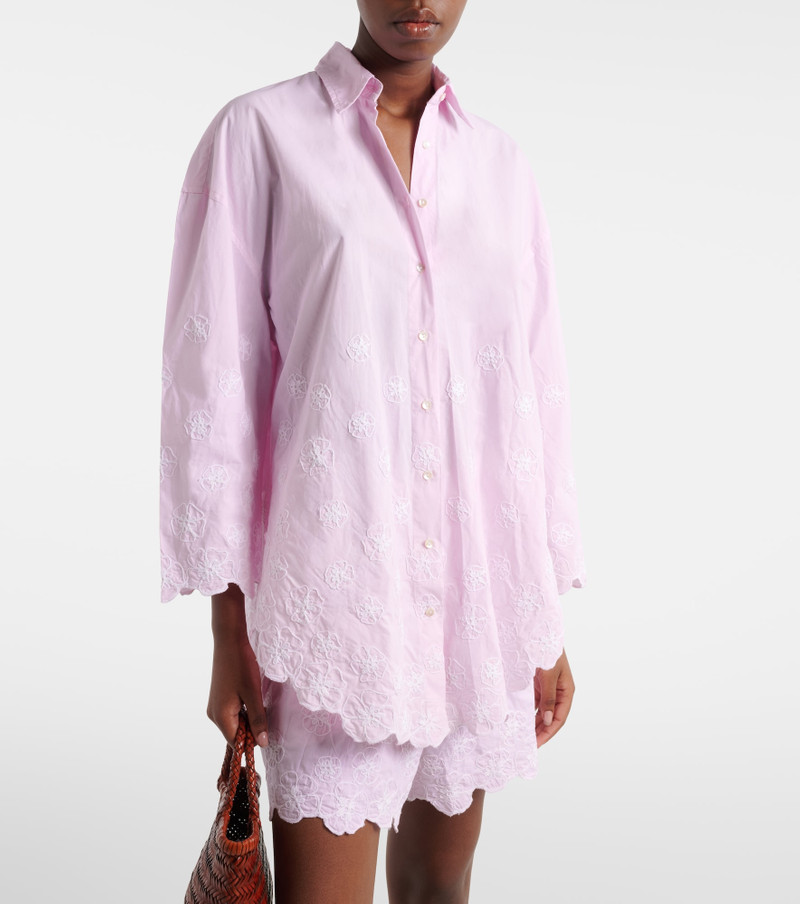 juliet dunn Embroidered cotton poplin shirt outlook