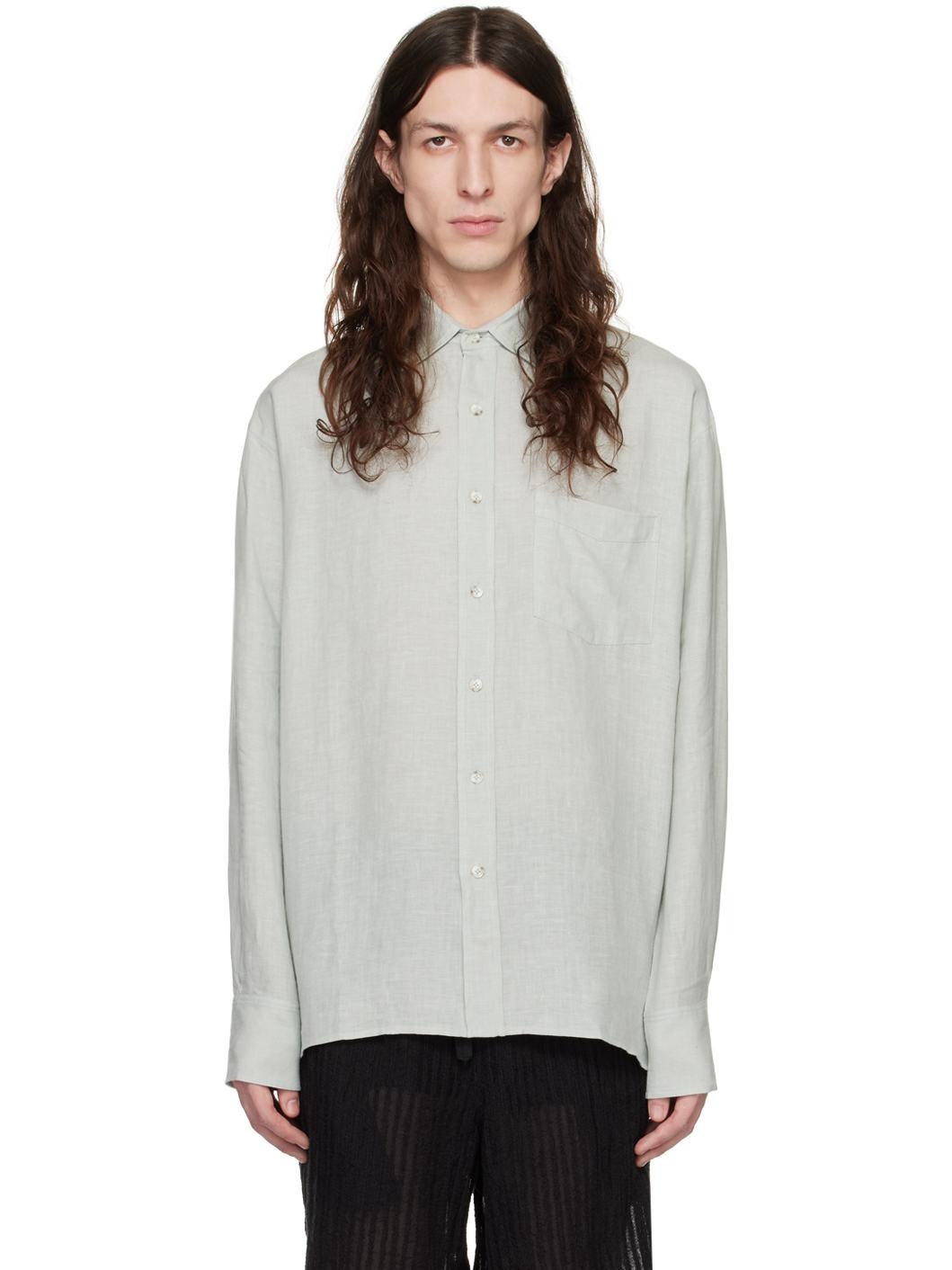 Green Relaxed Shirt - 1