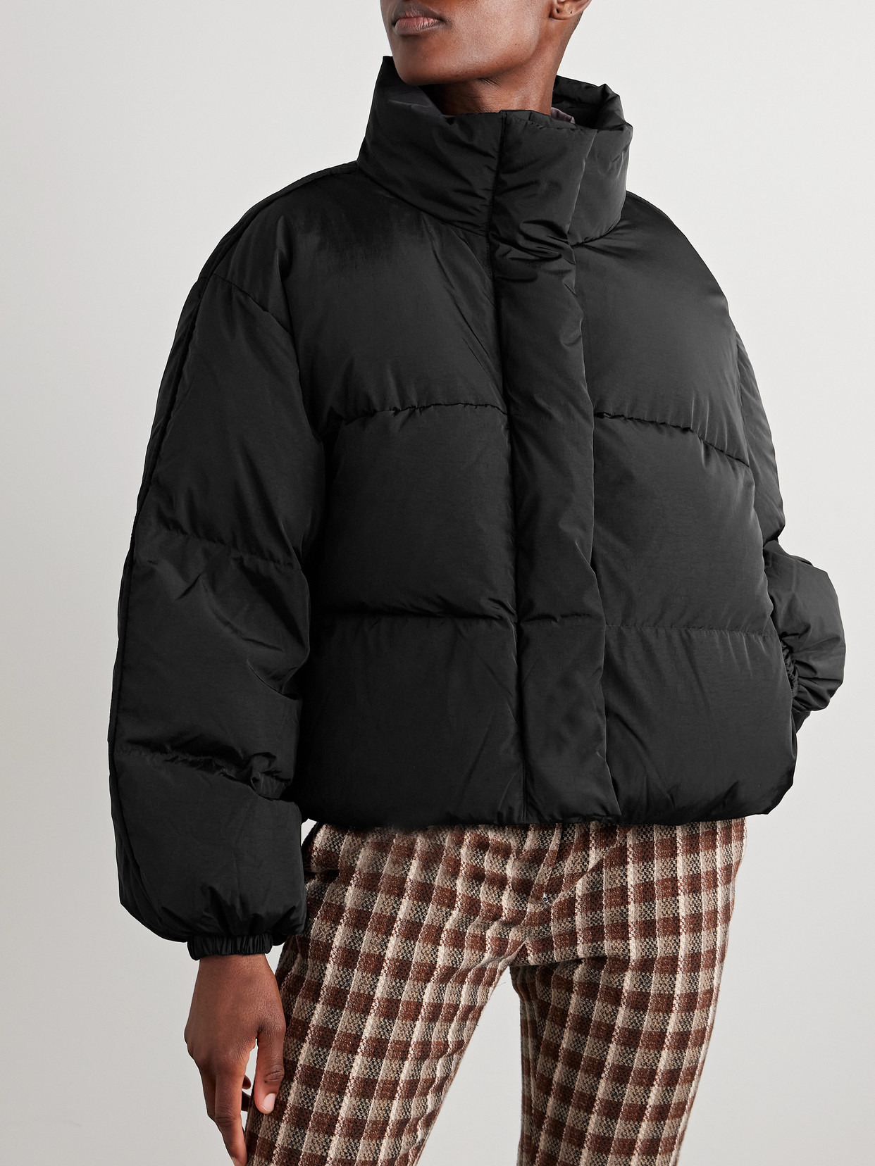 Cropped Quilted Shell Down Jacket - 4