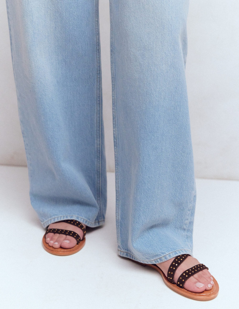 BODEN Asymmetric Sandal-Bitter Chocolate outlook